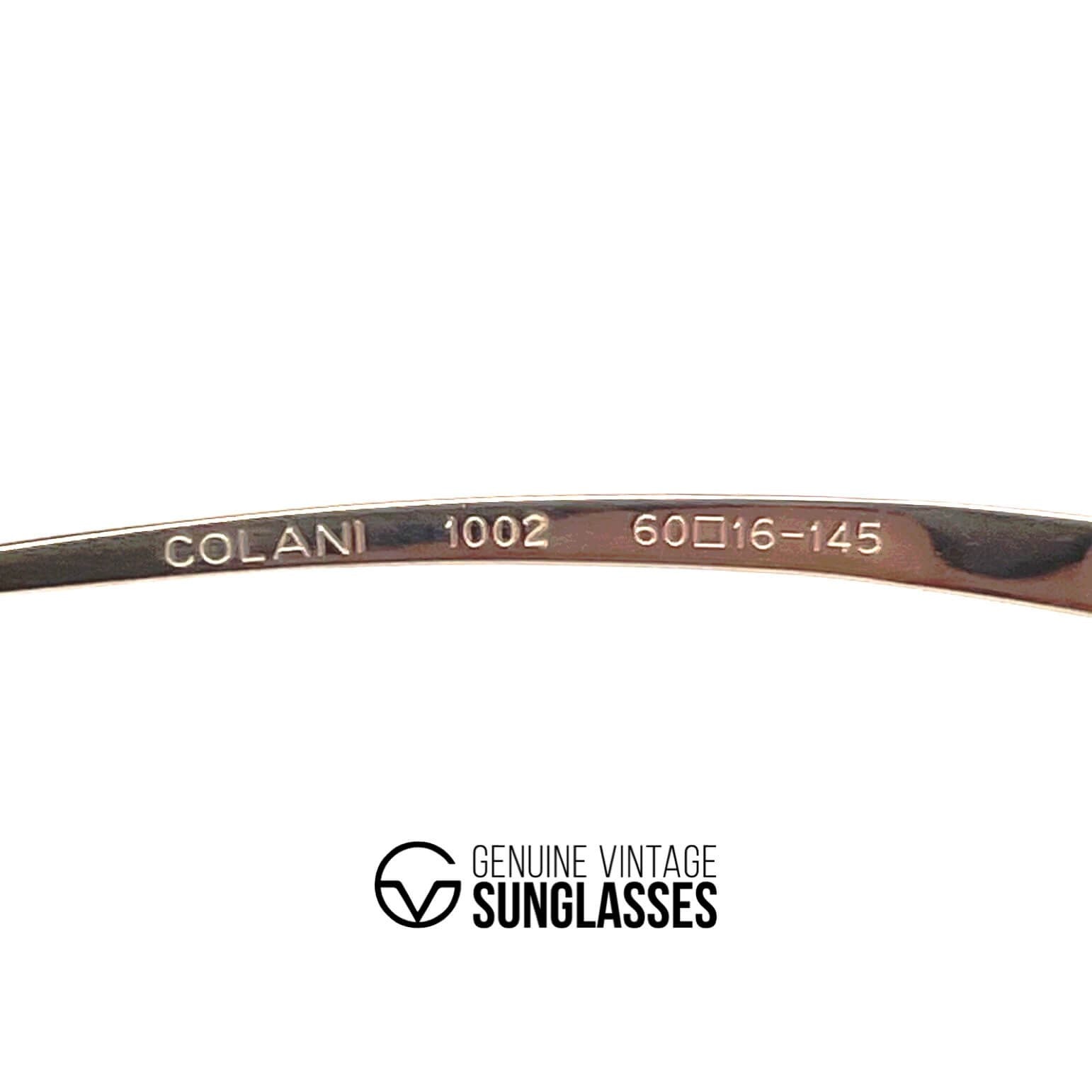 Vintage COLANI 1002 futuristic art gold sunglasses