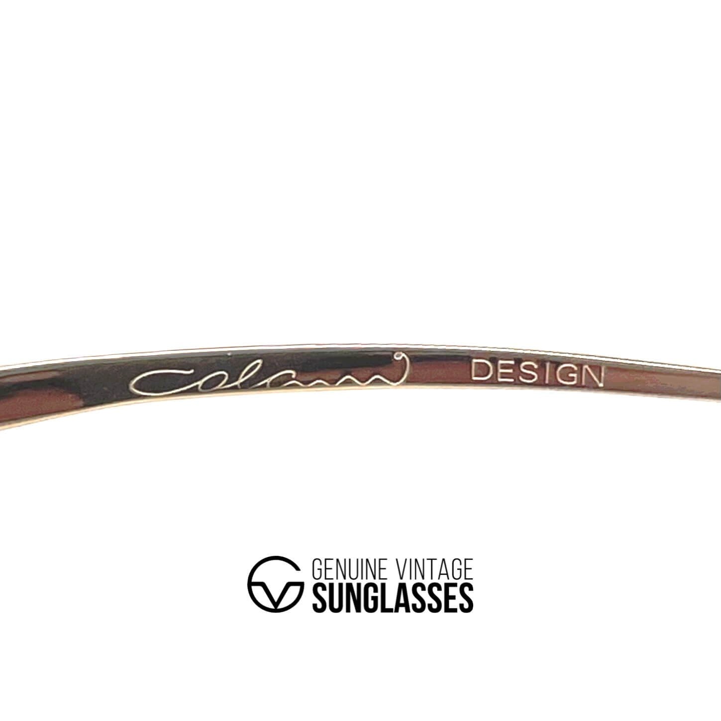 Vintage COLANI 1002 futuristic art gold sunglasses