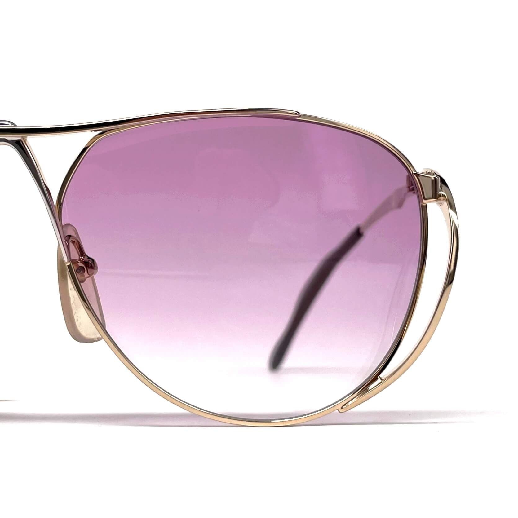 Vintage COLANI 1002 futuristic art gold sunglasses