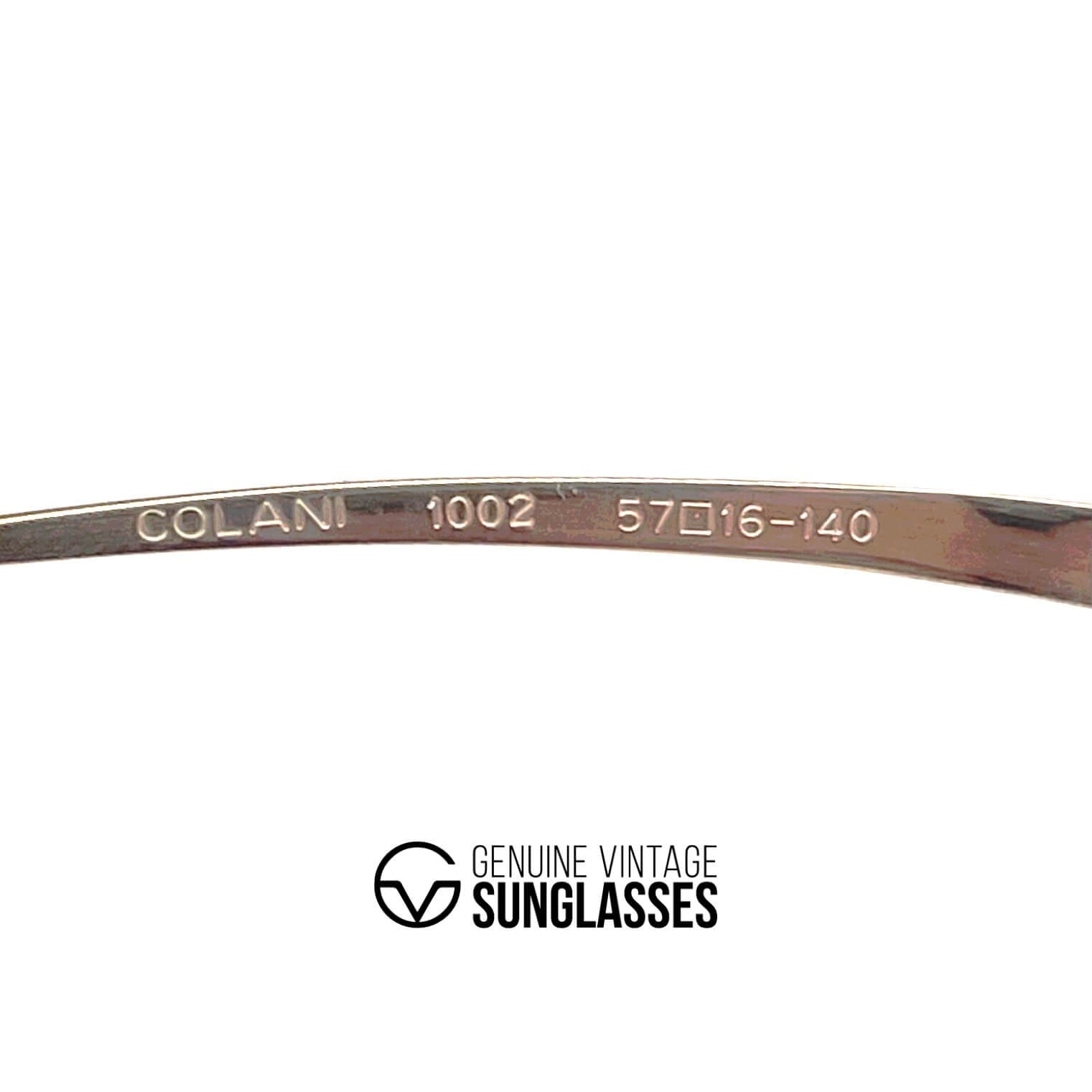 Vintage COLANI 1002 futuristic art gold sunglasses