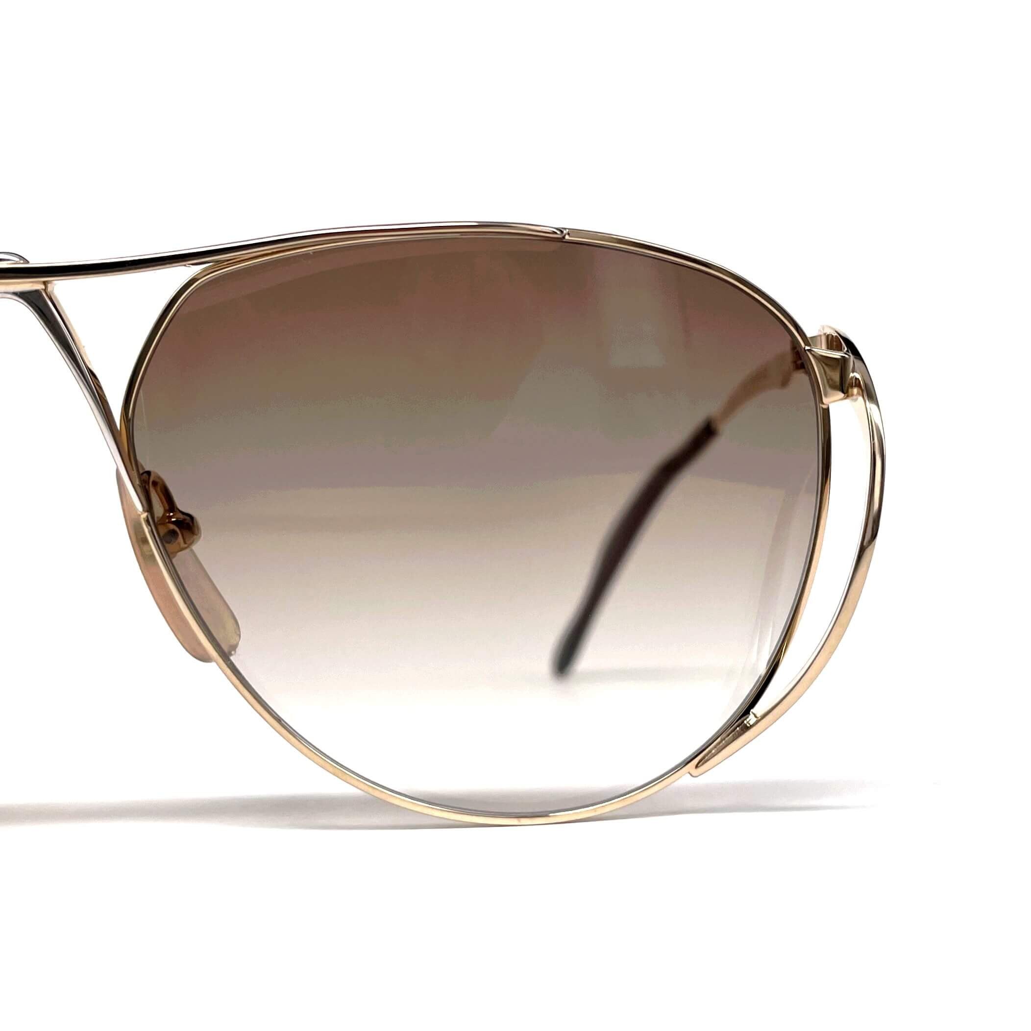 Vintage COLANI 1002 futuristic art gold sunglasses