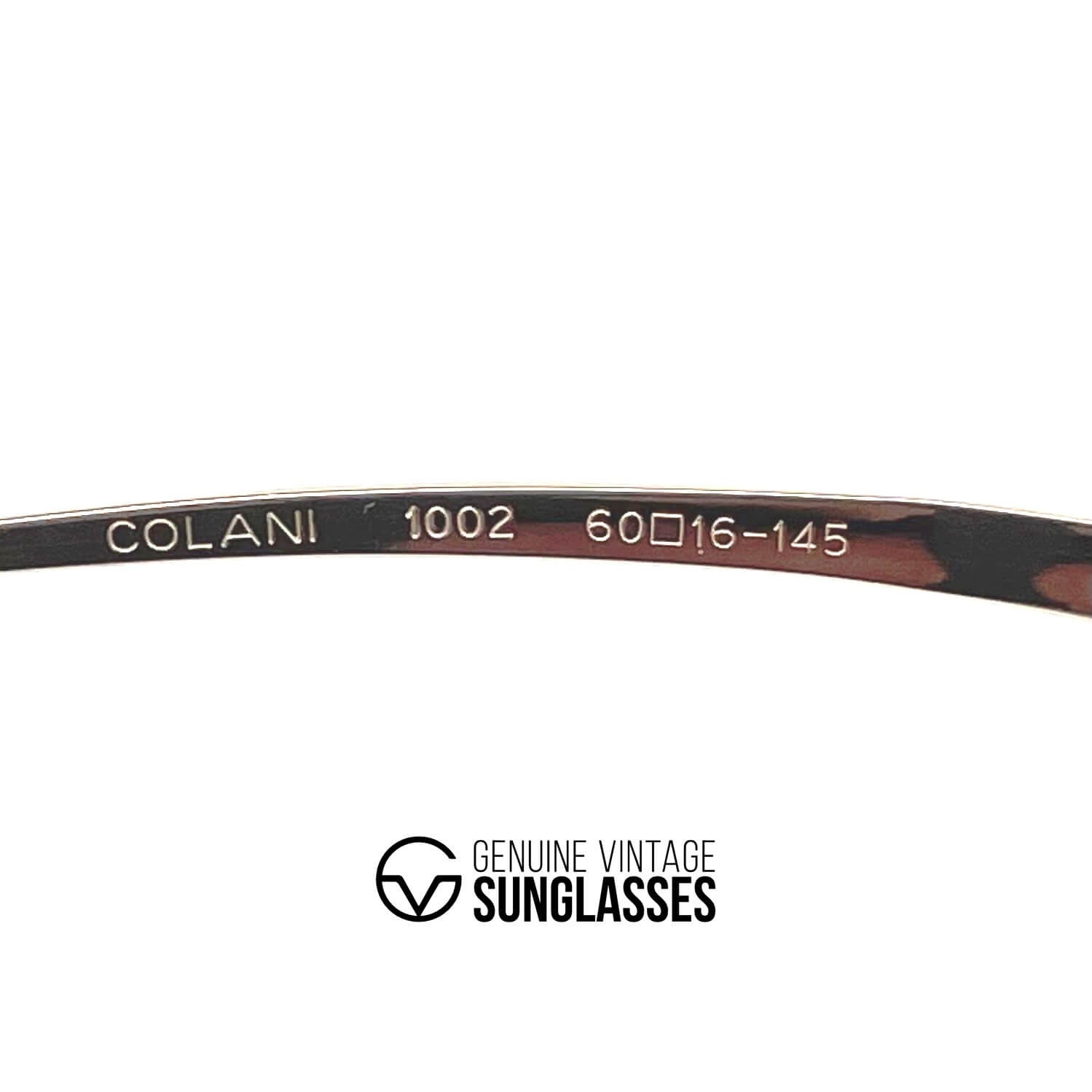 Vintage COLANI 1002 futuristic gold art glasses frames large