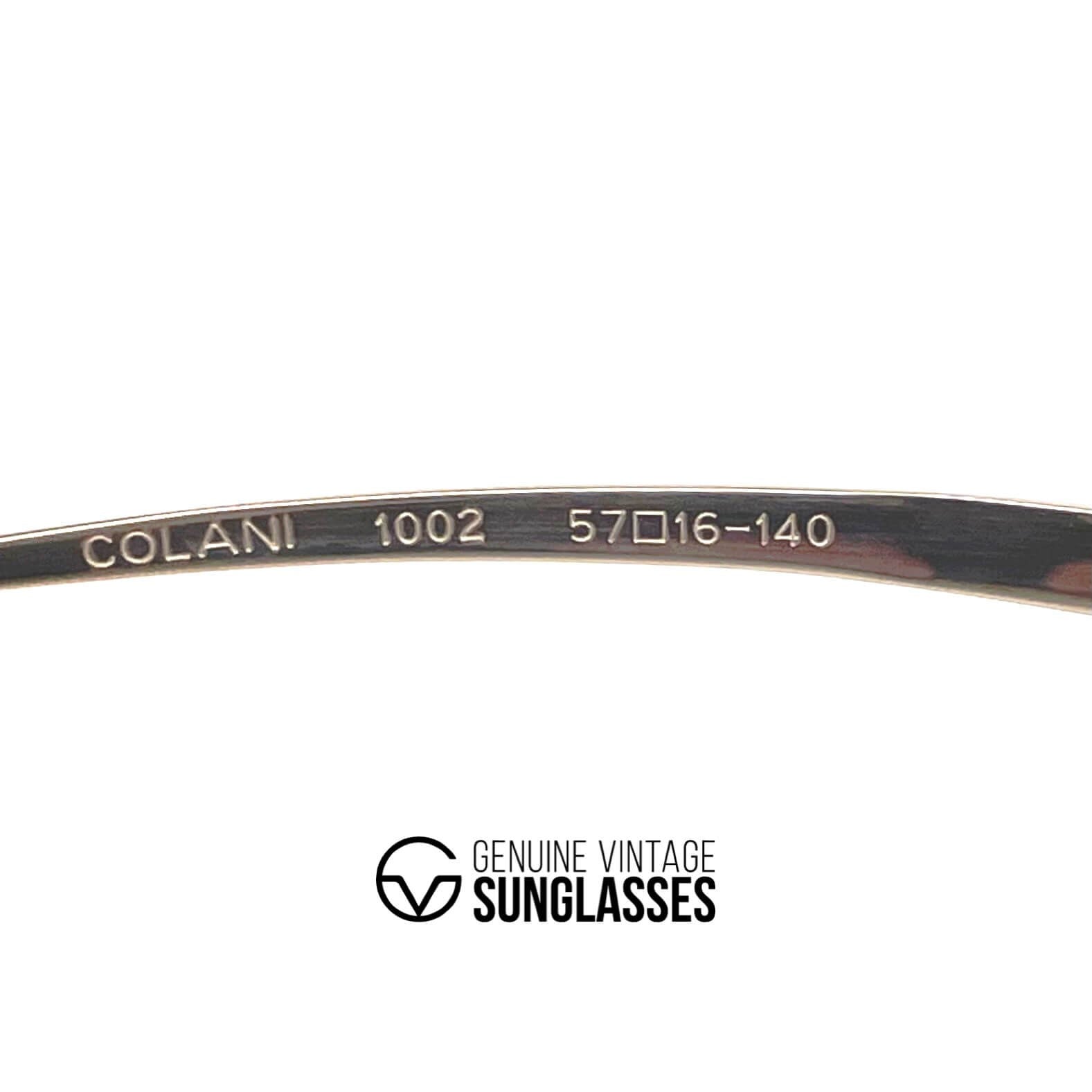 Vintage COLANI 1002 futuristic gold art glasses frames medium