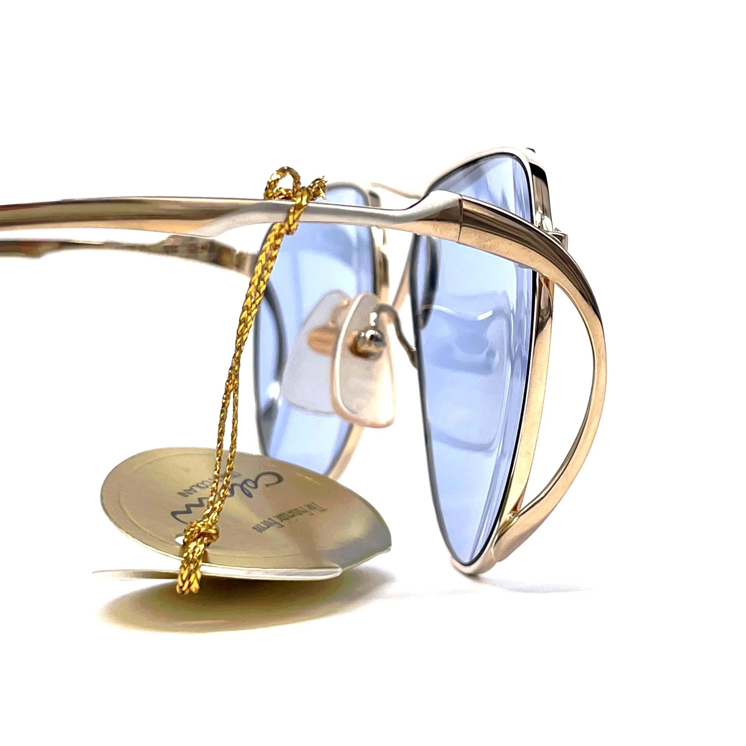 Vintage COLANI 1002 gold blue futuristic art sunglasses