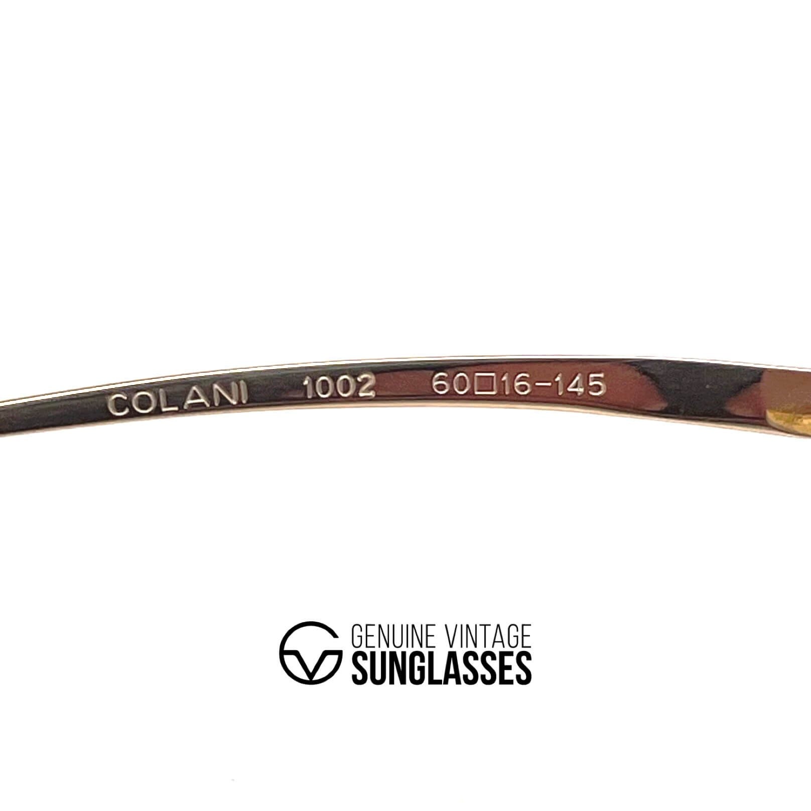 Vintage COLANI 1002 gold blue futuristic art sunglasses