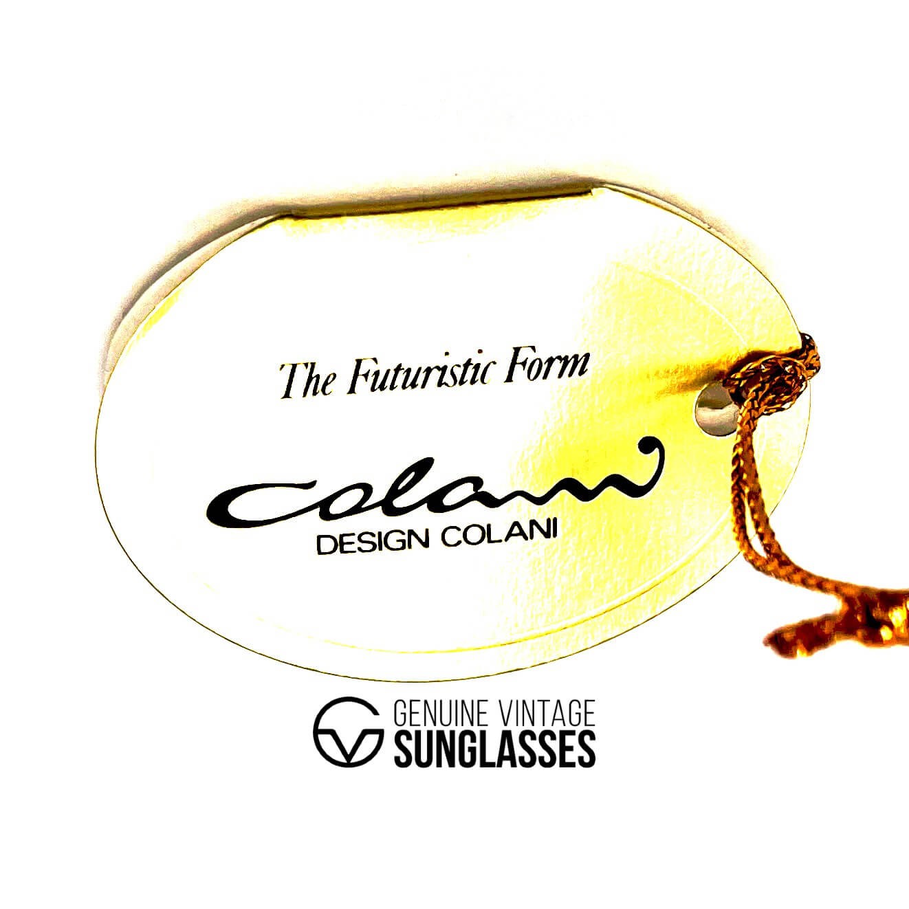 Vintage COLANI 1002 gold blue futuristic art sunglasses