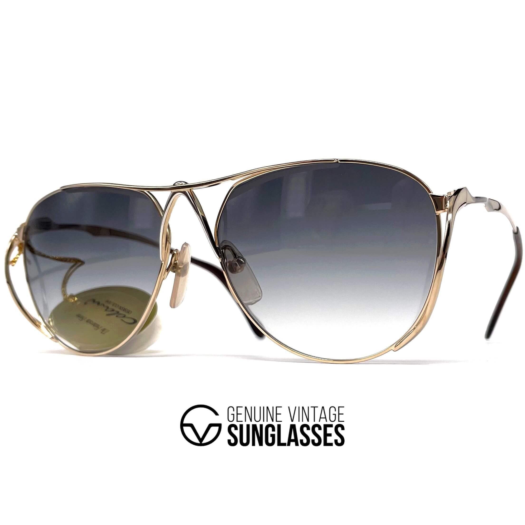 Vintage COLANI 1002 gold futuristic art sunglasses