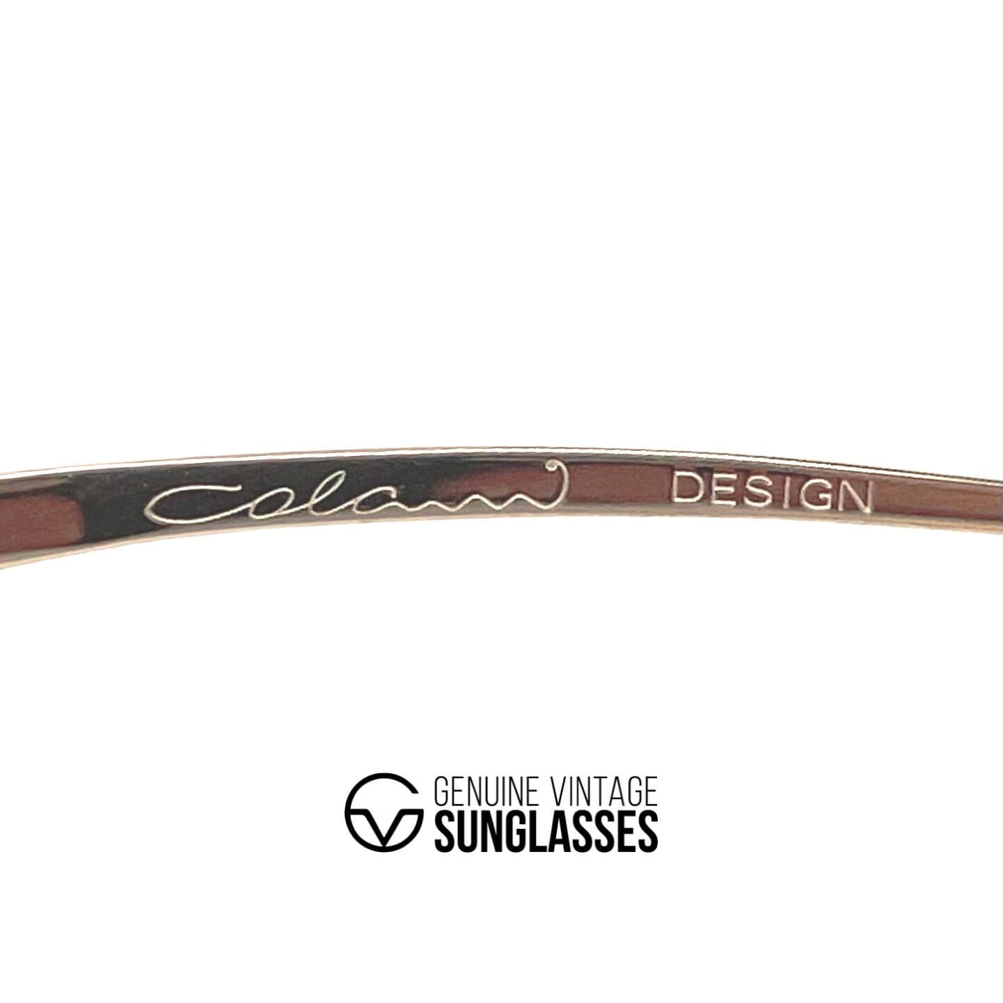 Vintage COLANI 1002 gold futuristic art sunglasses