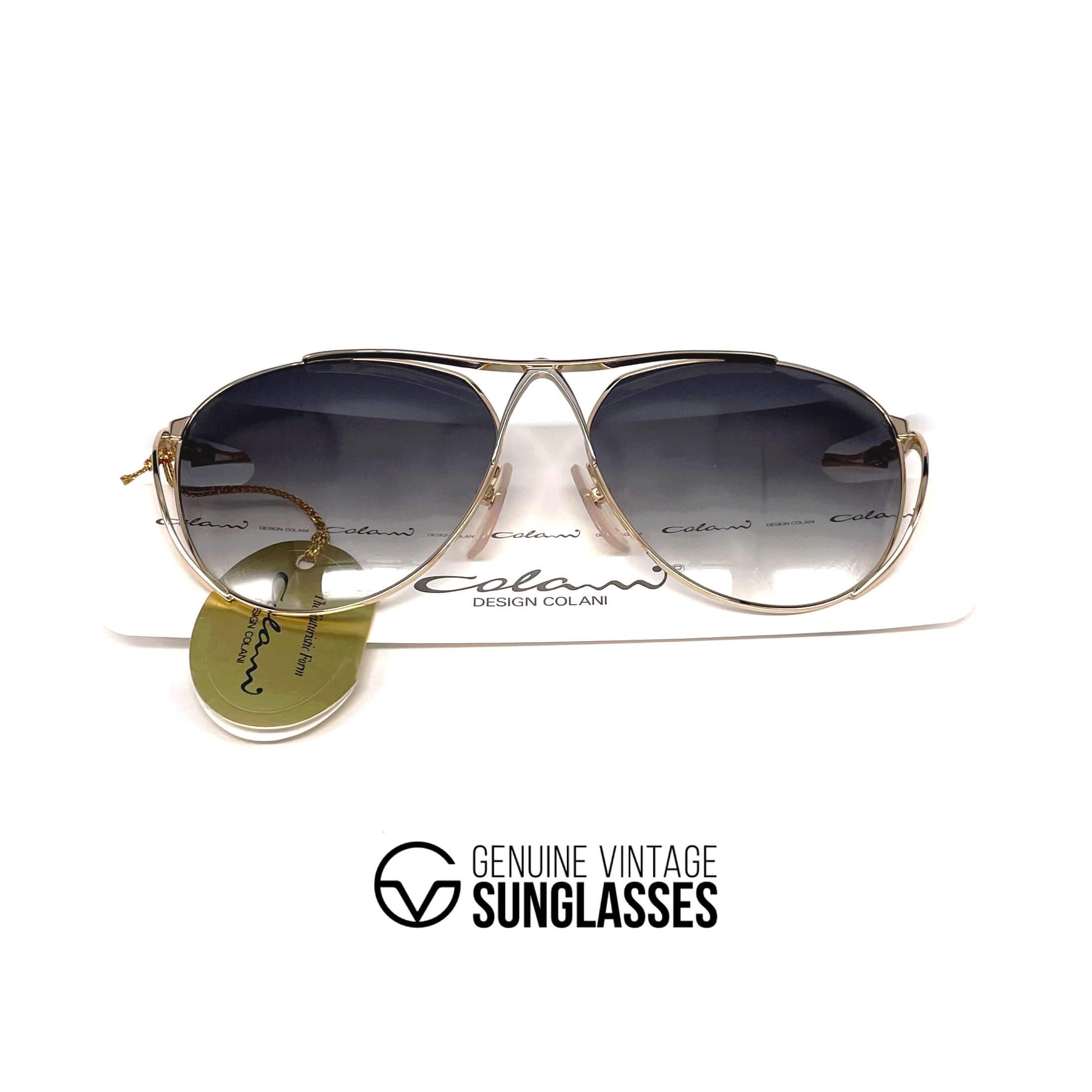 Vintage COLANI 1002 gold futuristic art sunglasses