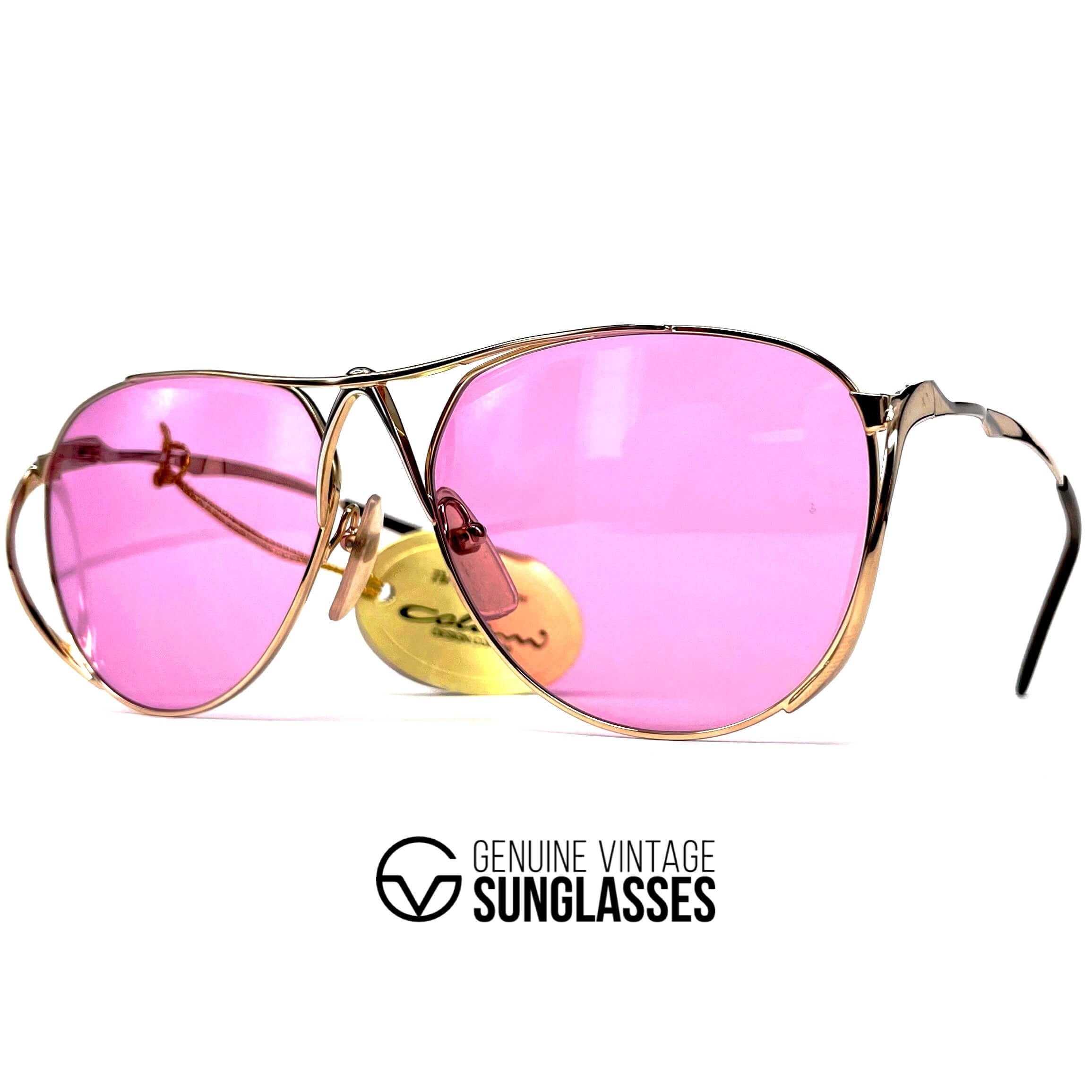 Vintage COLANI 1002 gold pink futuristic art sunglasses