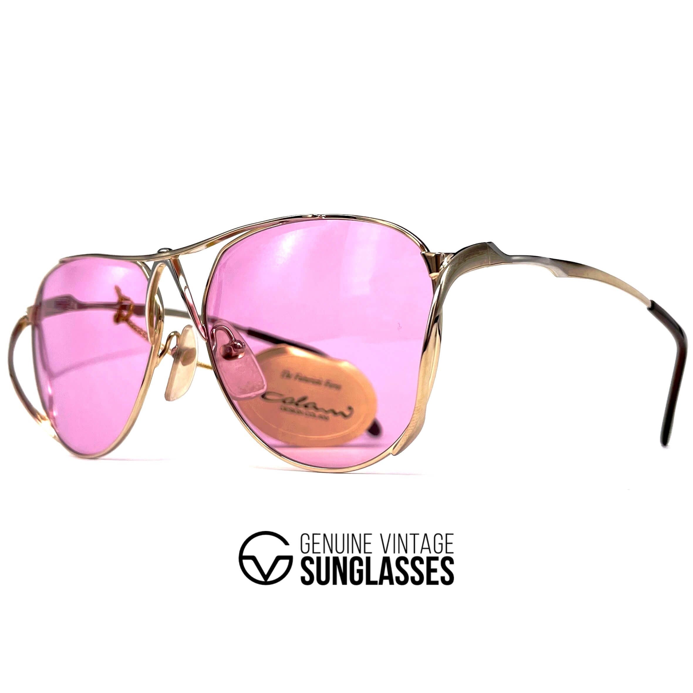 Vintage COLANI 1002 gold pink futuristic art sunglasses