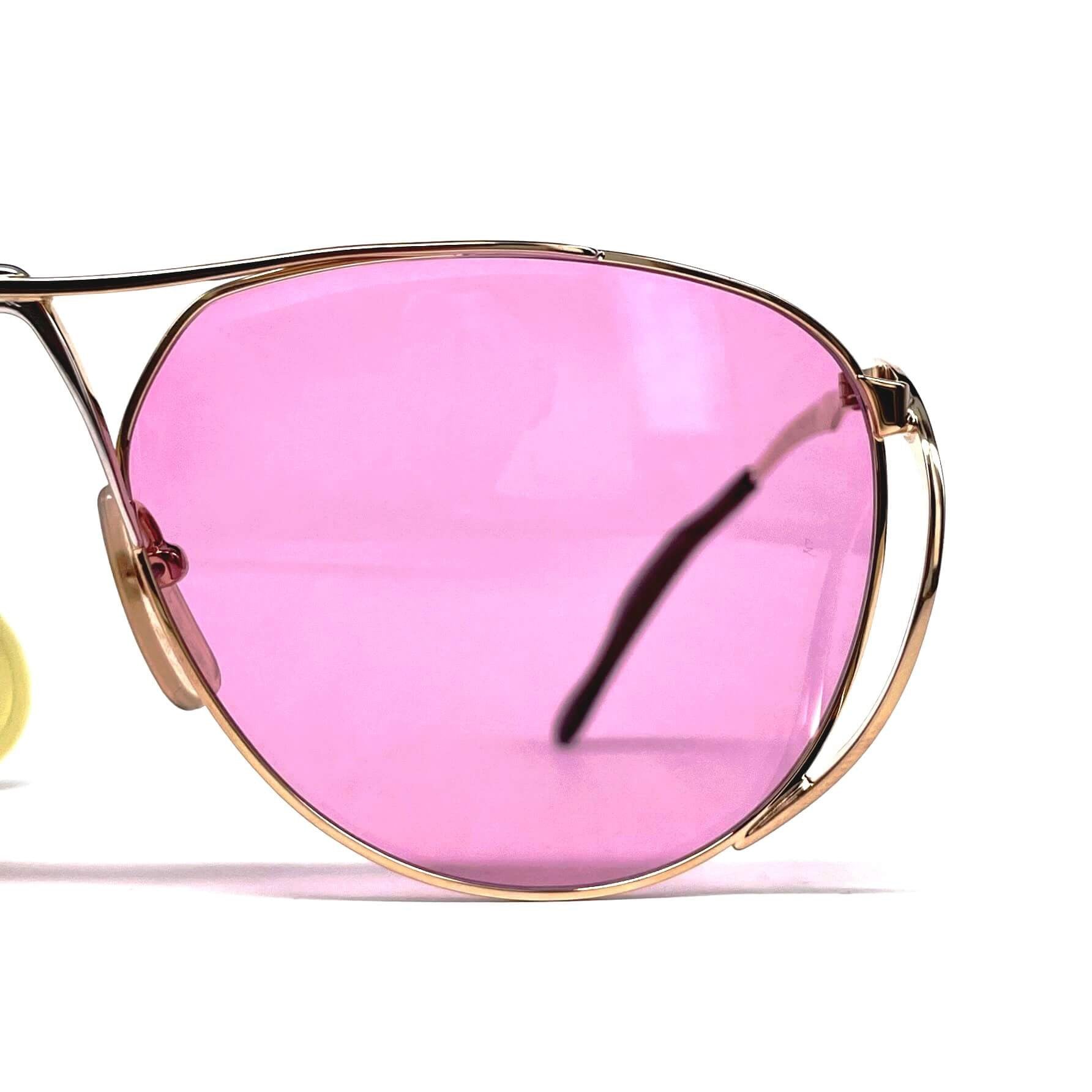 Vintage COLANI 1002 gold pink futuristic art sunglasses