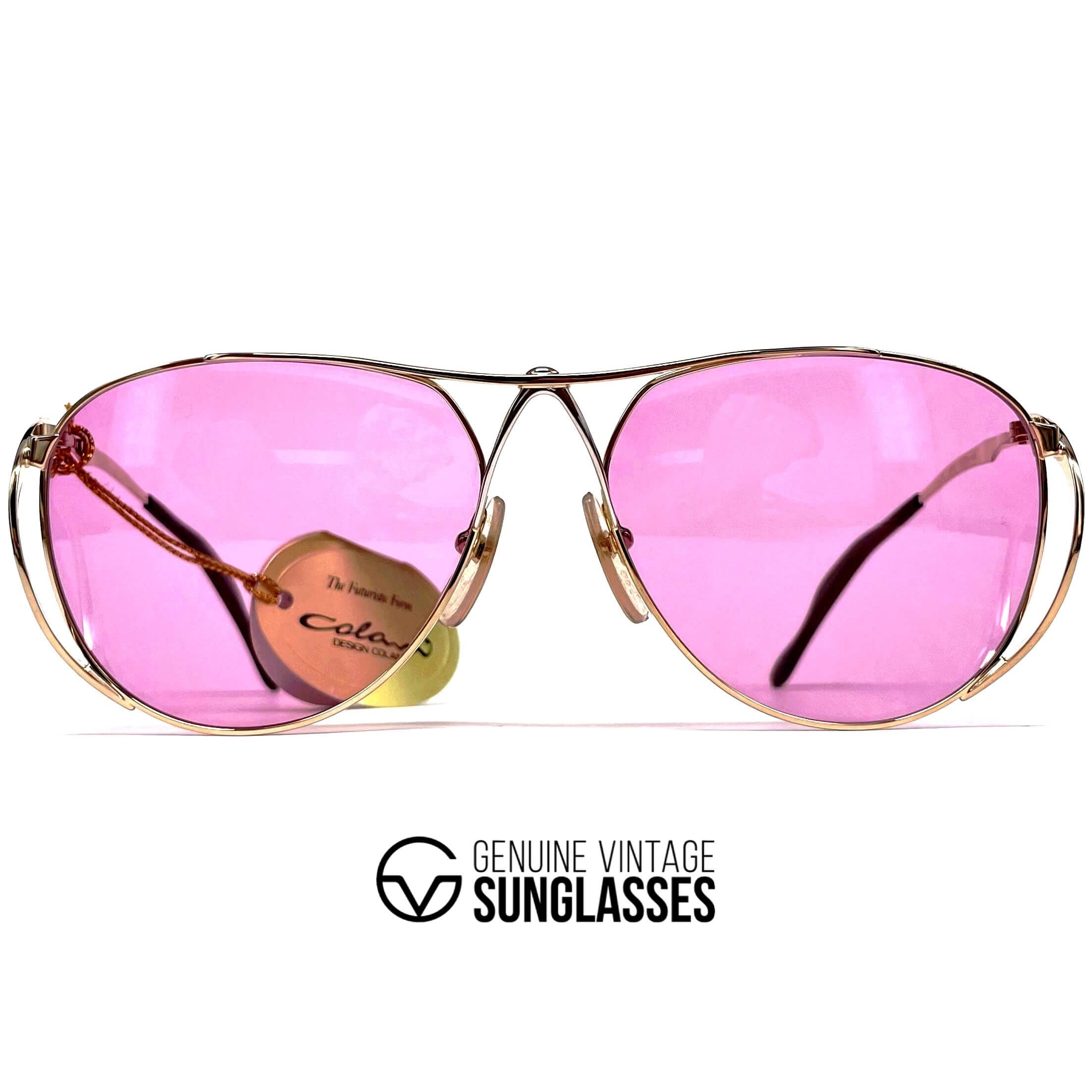 Vintage COLANI 1002 gold pink futuristic art sunglasses