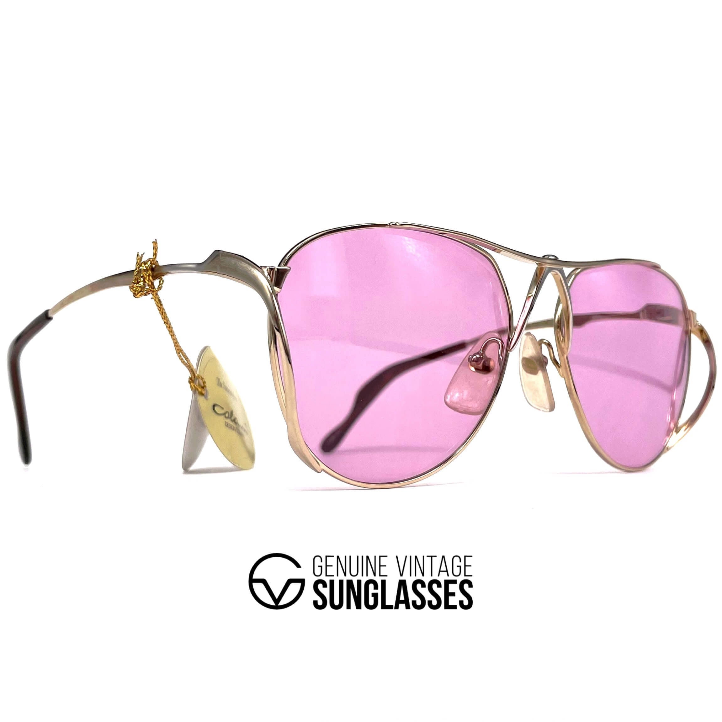 Vintage COLANI 1002 gold pink futuristic art sunglasses