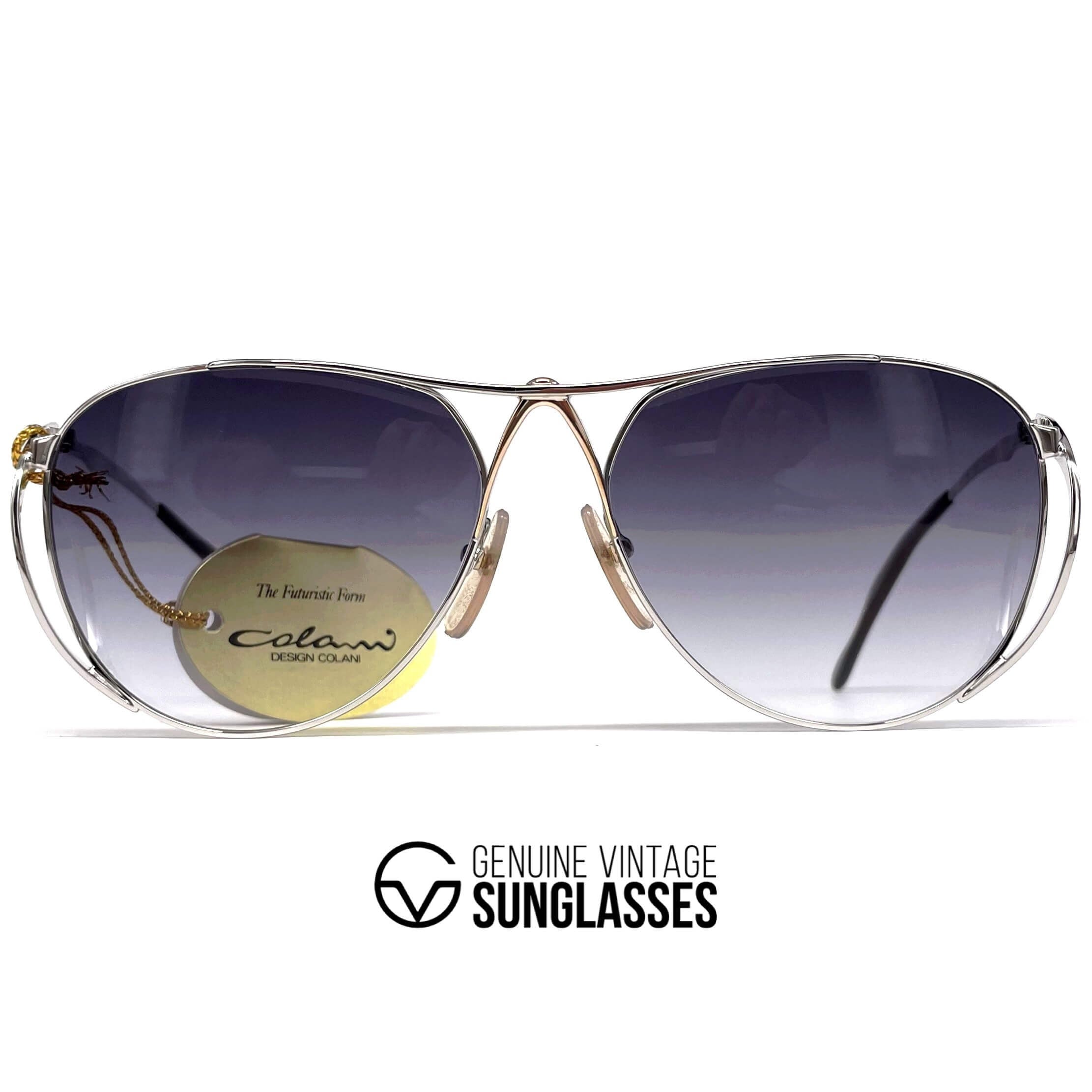 Vintage COLANI 1002 silver futuristic art sunglasses