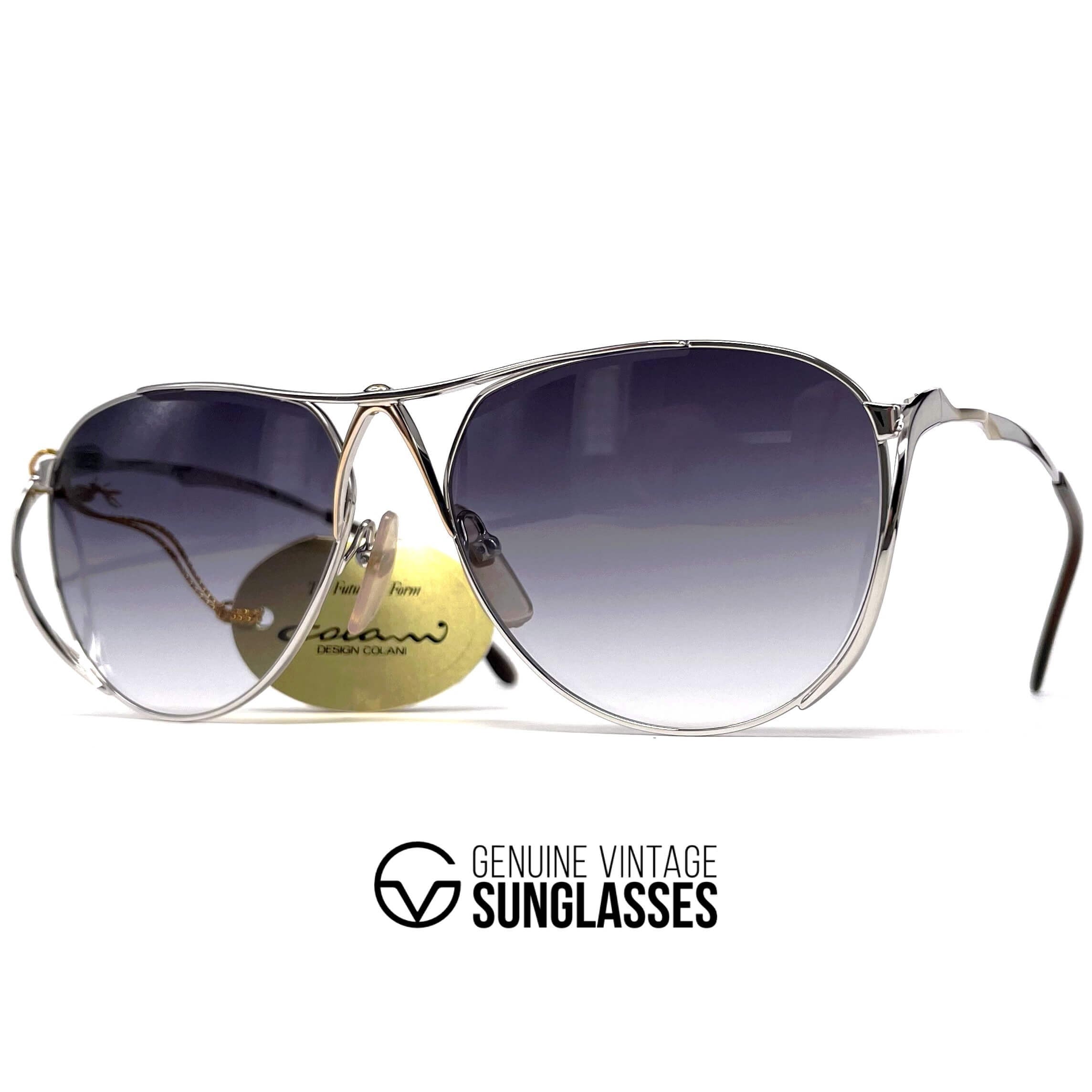 Vintage COLANI 1002 silver futuristic art sunglasses
