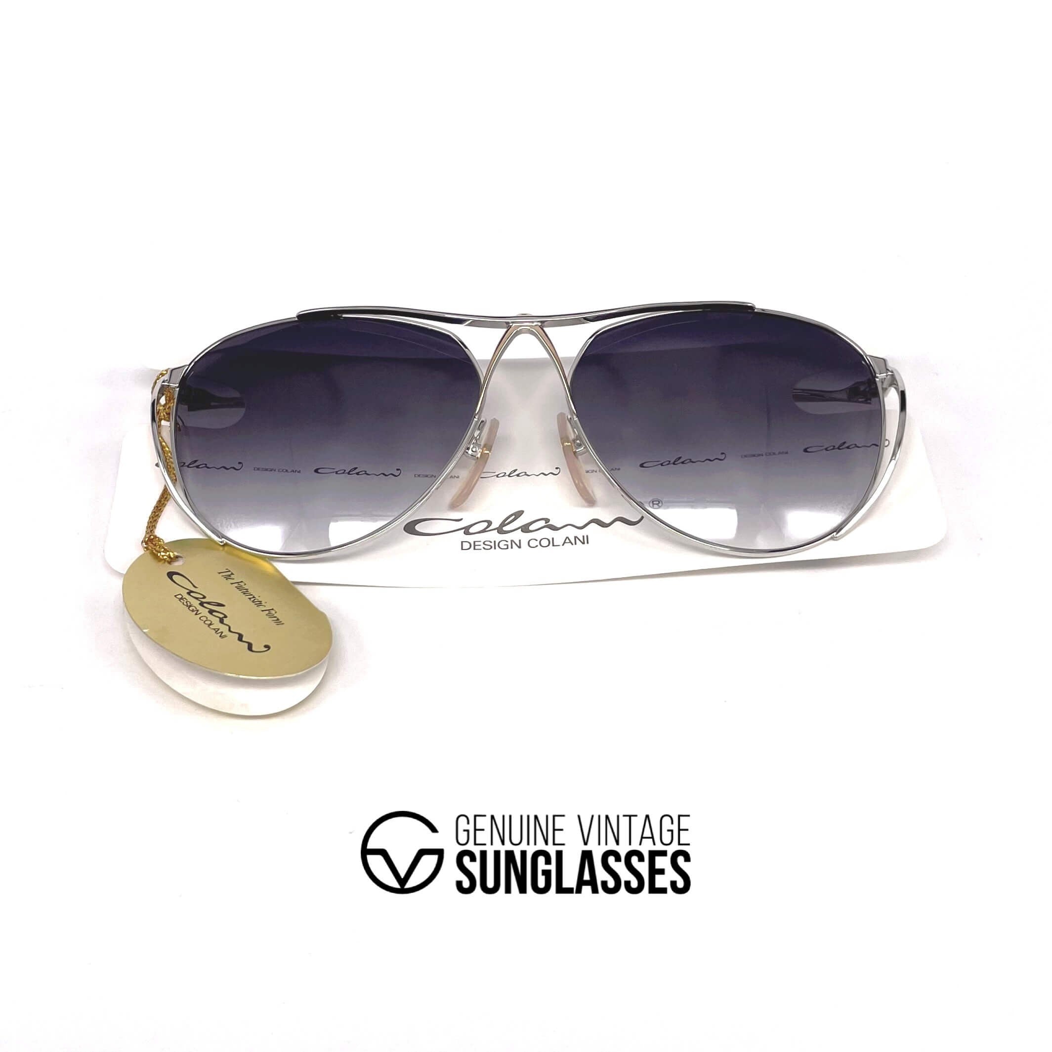 Vintage COLANI 1002 silver futuristic art sunglasses