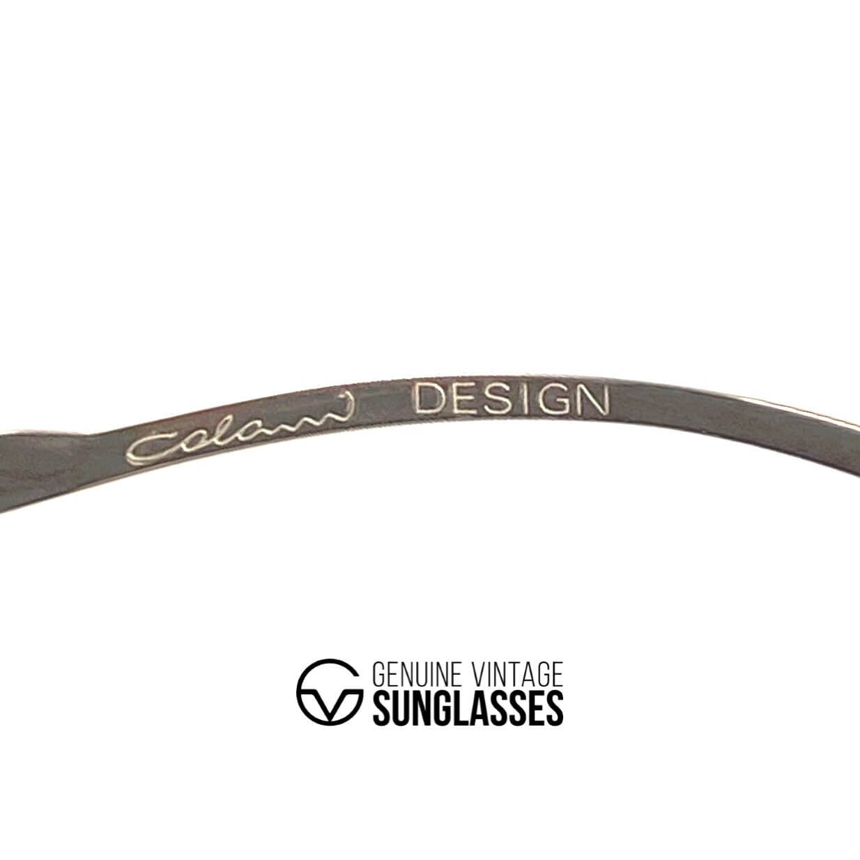 Vintage COLANI 1055 futuristic gold art glasses frames large