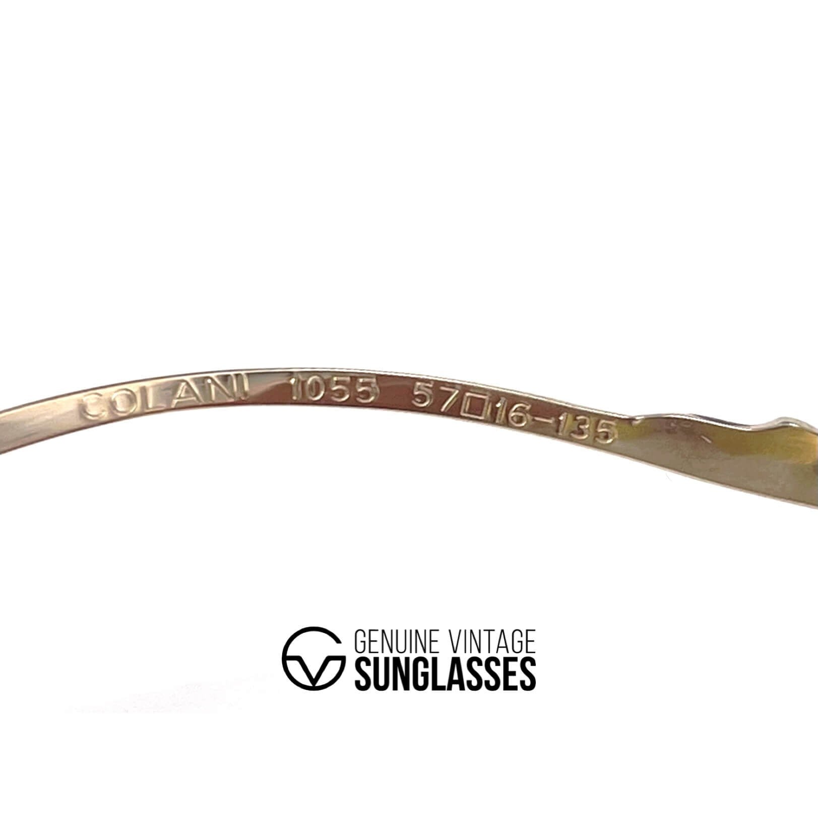 Vintage COLANI 1055 futuristic gold art sunglasses