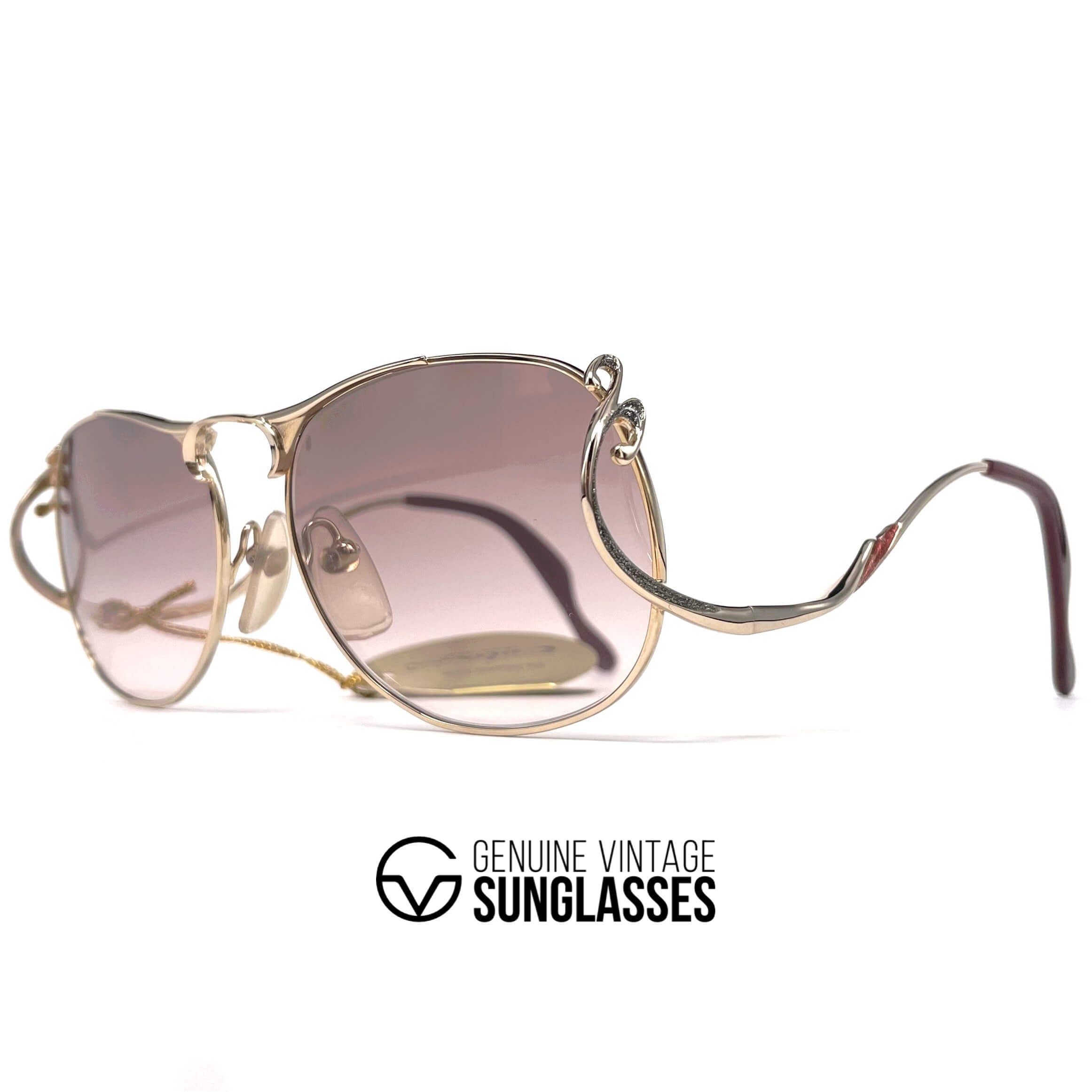 Vintage COLANI 1055 futuristic gold art sunglasses