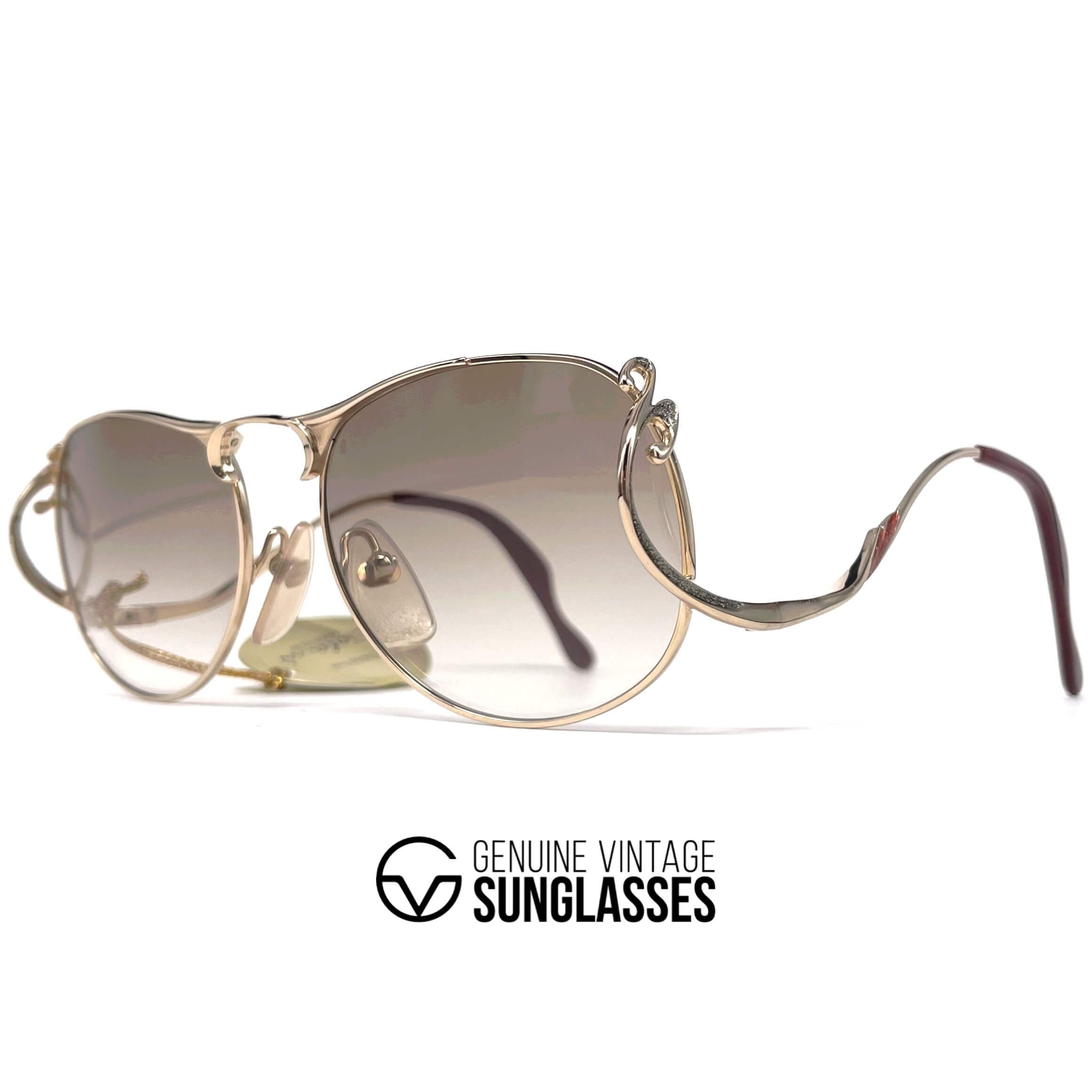 Vintage COLANI 1055 futuristic gold art sunglasses