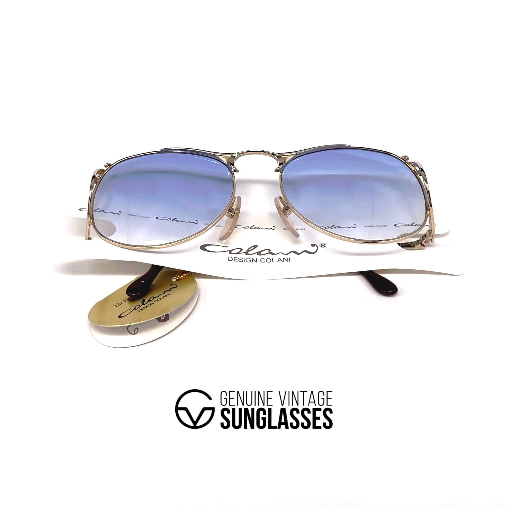 Vintage COLANI 1055 futuristic gold art sunglasses