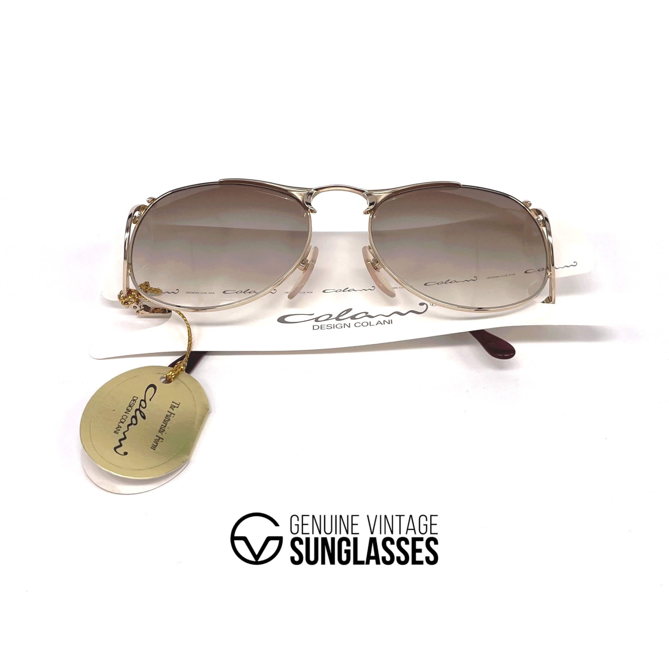 Vintage COLANI 1055 futuristic gold art sunglasses