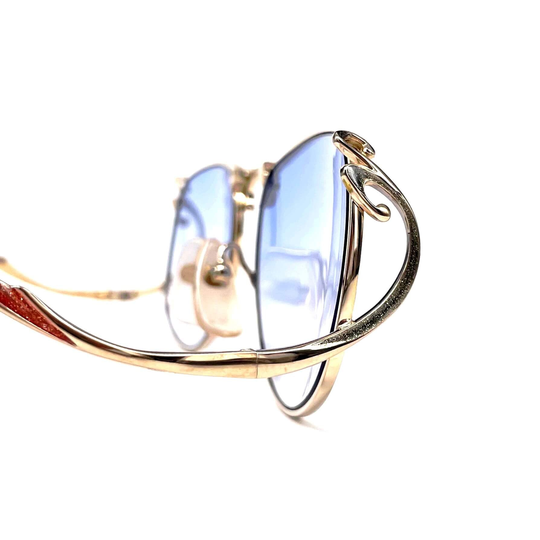 Vintage COLANI 1055 futuristic gold art sunglasses