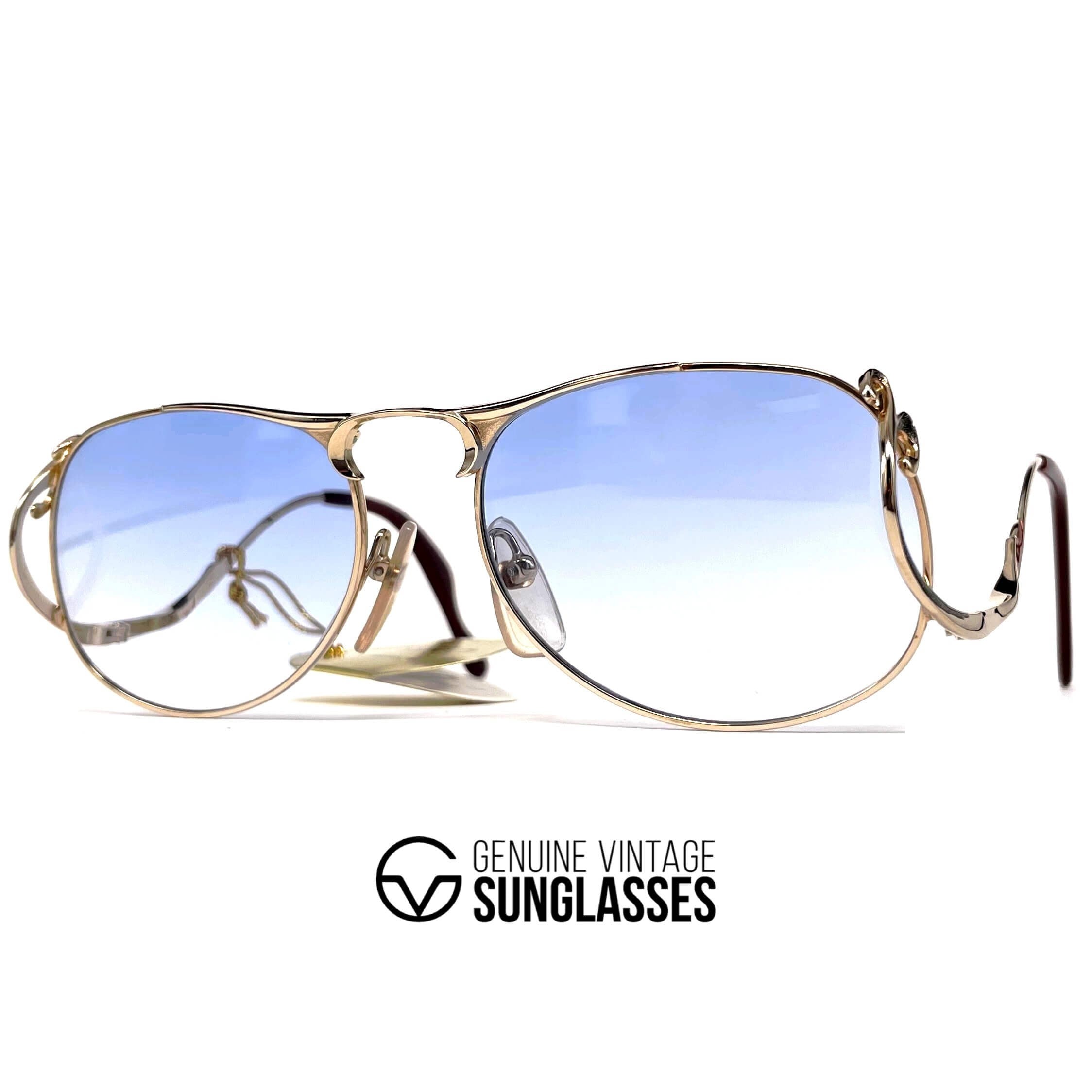 Vintage COLANI 1055 futuristic gold art sunglasses
