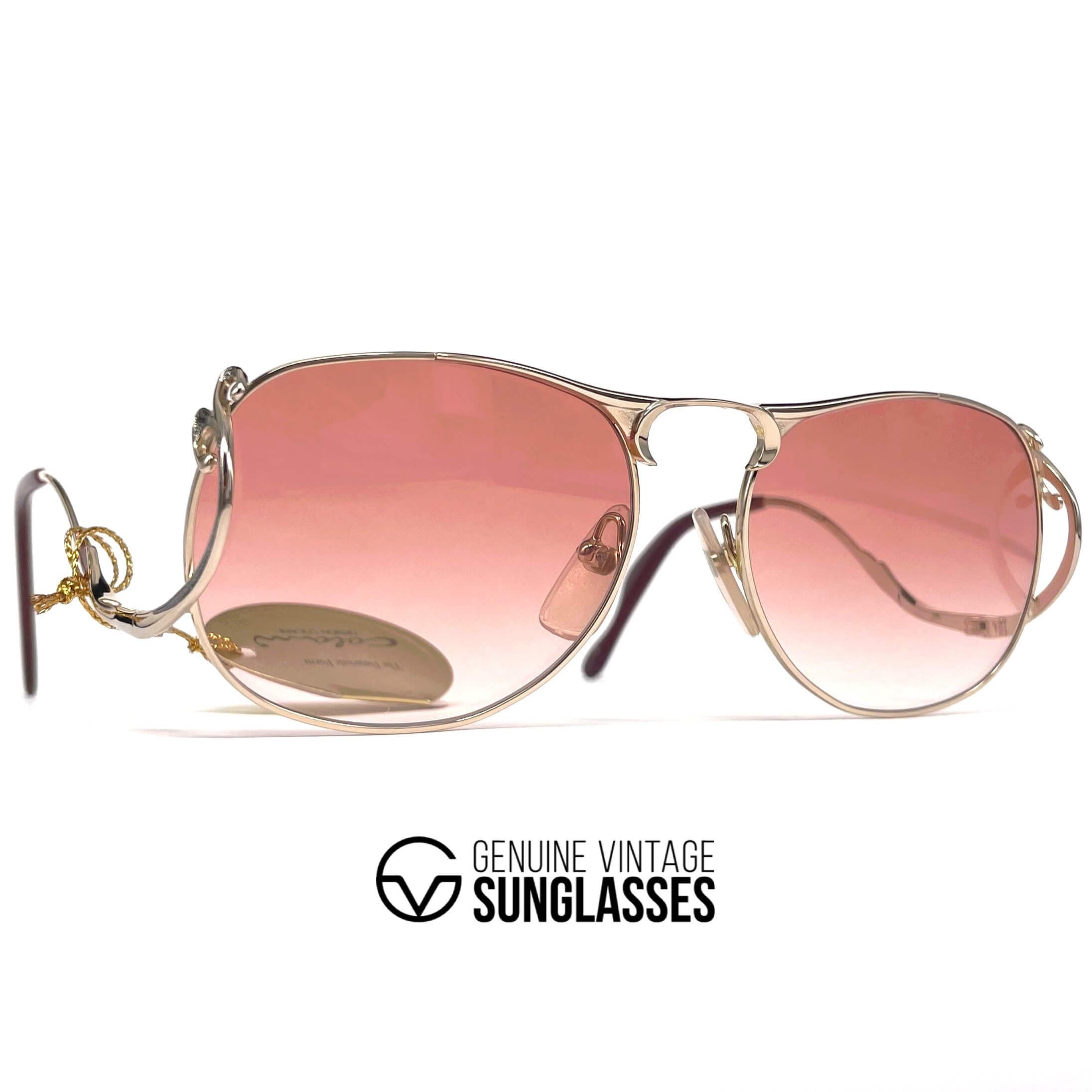 Vintage COLANI 1055 gold futuristic art sunglasses