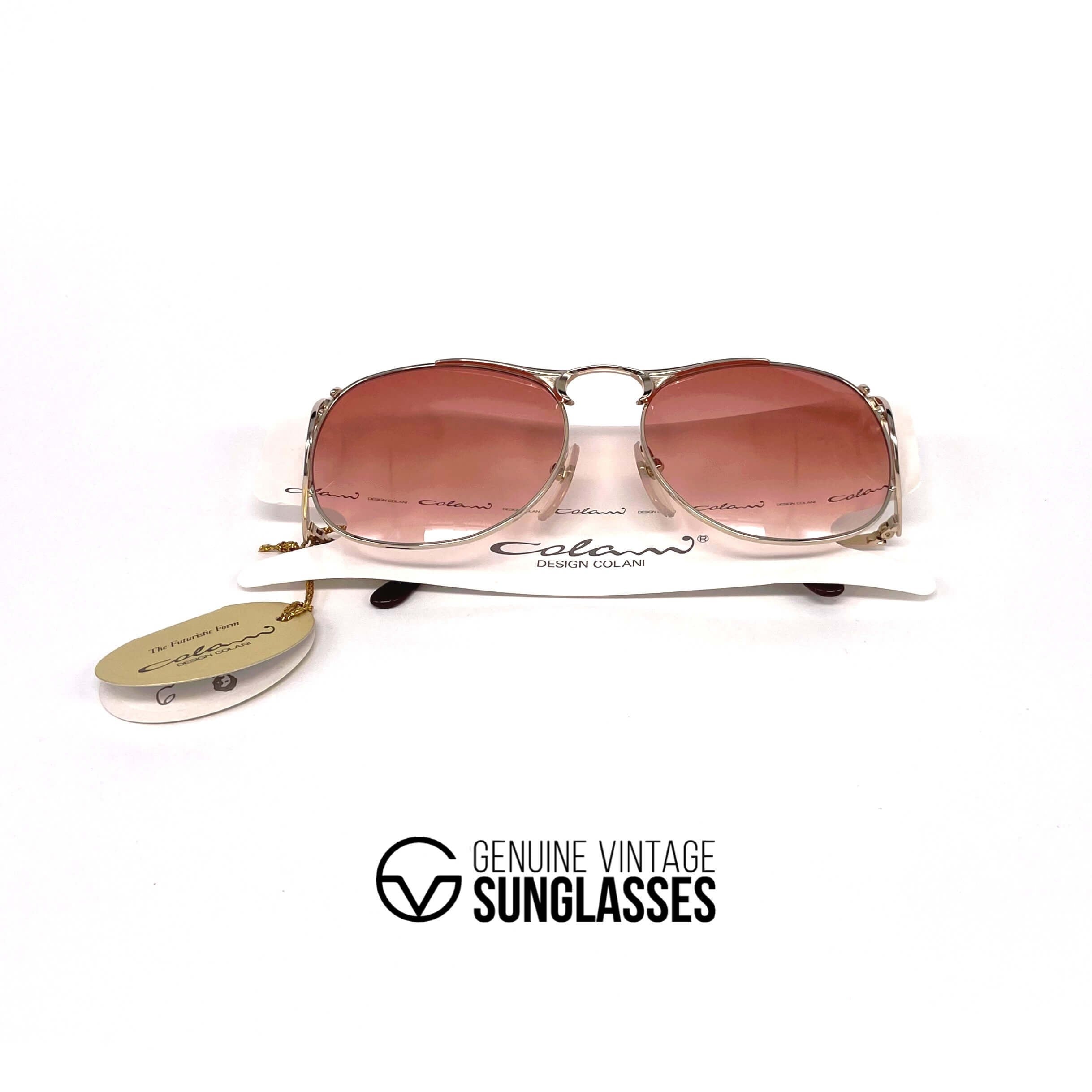 Vintage COLANI 1055 gold futuristic art sunglasses