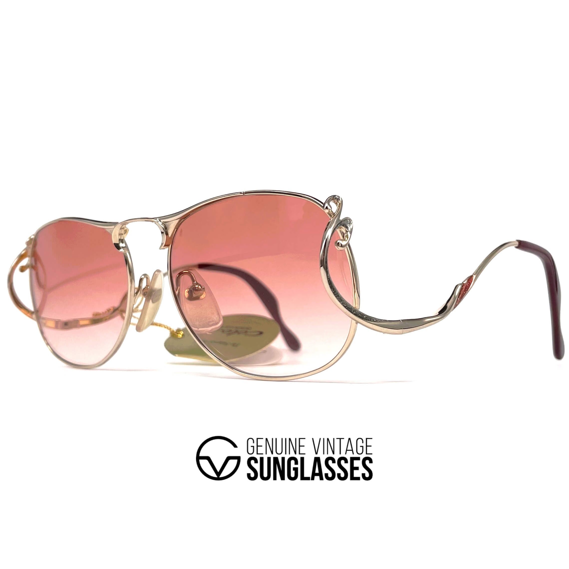 Vintage COLANI 1055 gold futuristic art sunglasses