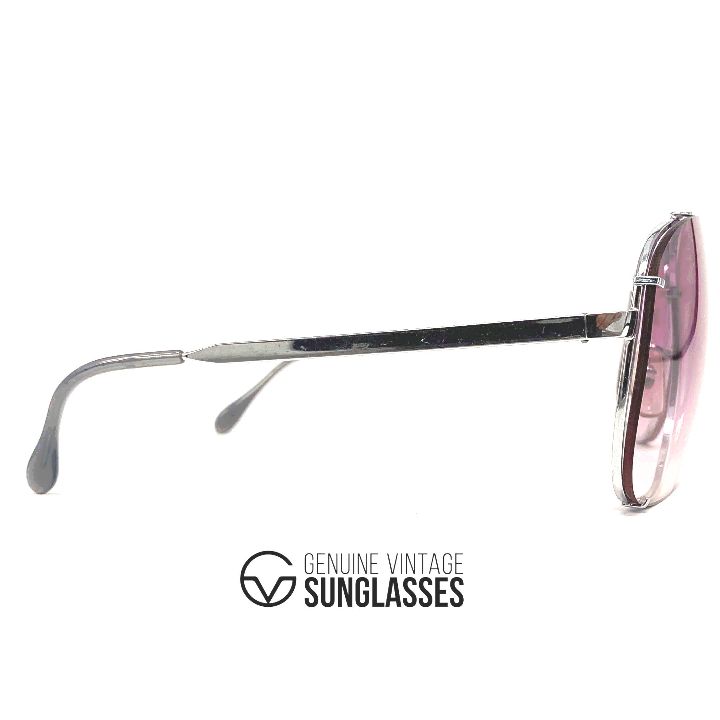 Vintage COTTET 962 Daytona handmade luxury silver sunglasses