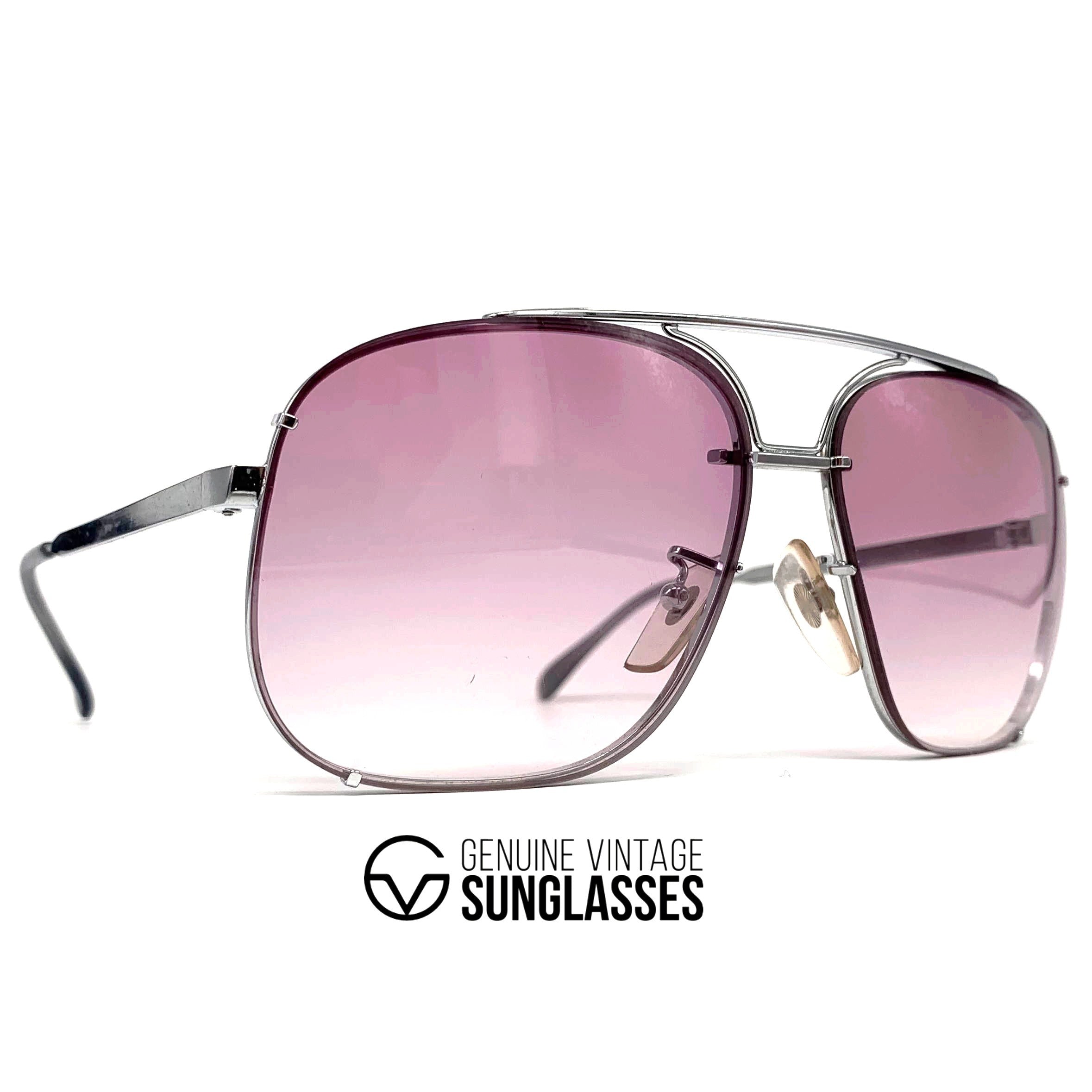 Vintage COTTET 962 Daytona handmade luxury silver sunglasses