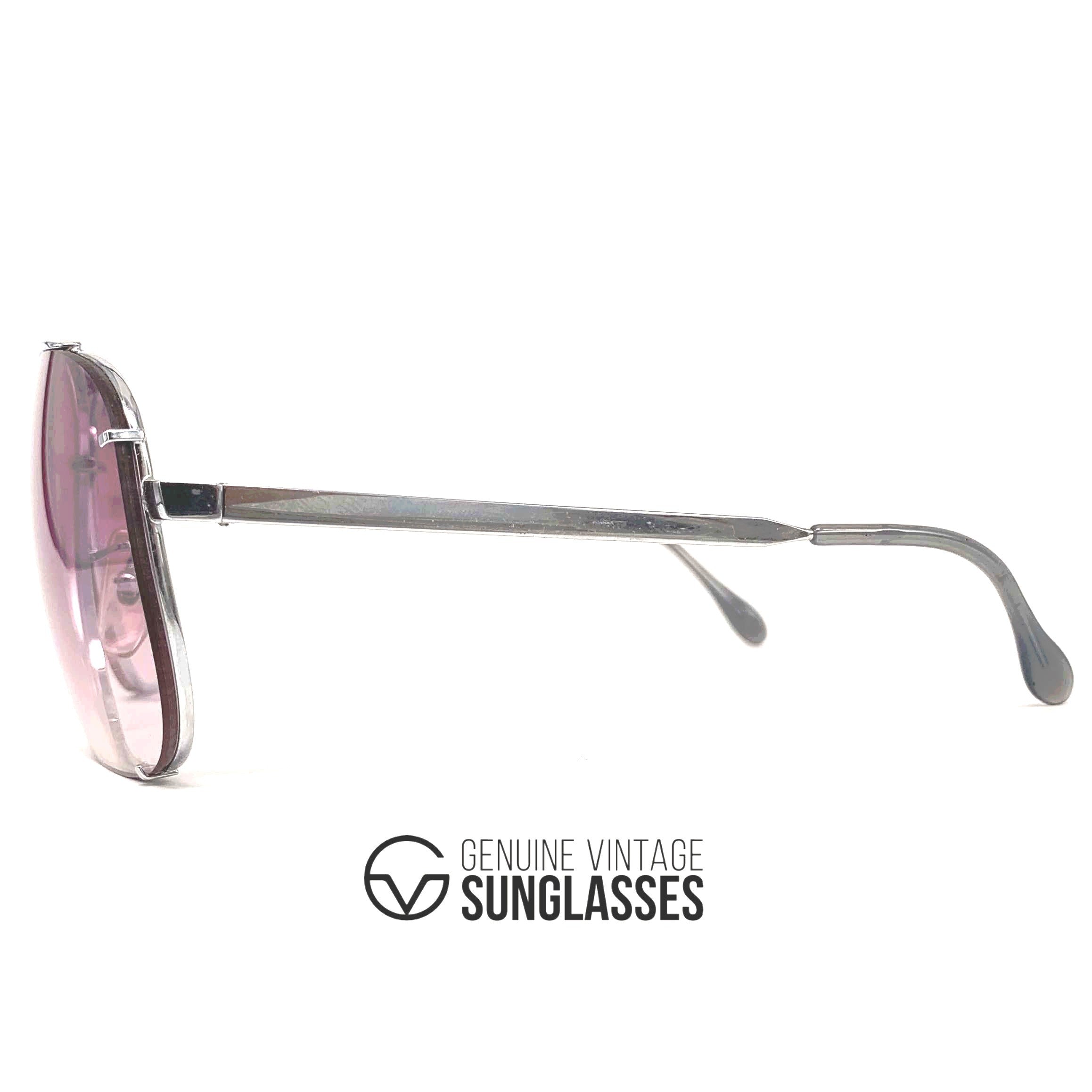 Vintage COTTET 962 Daytona handmade luxury silver sunglasses