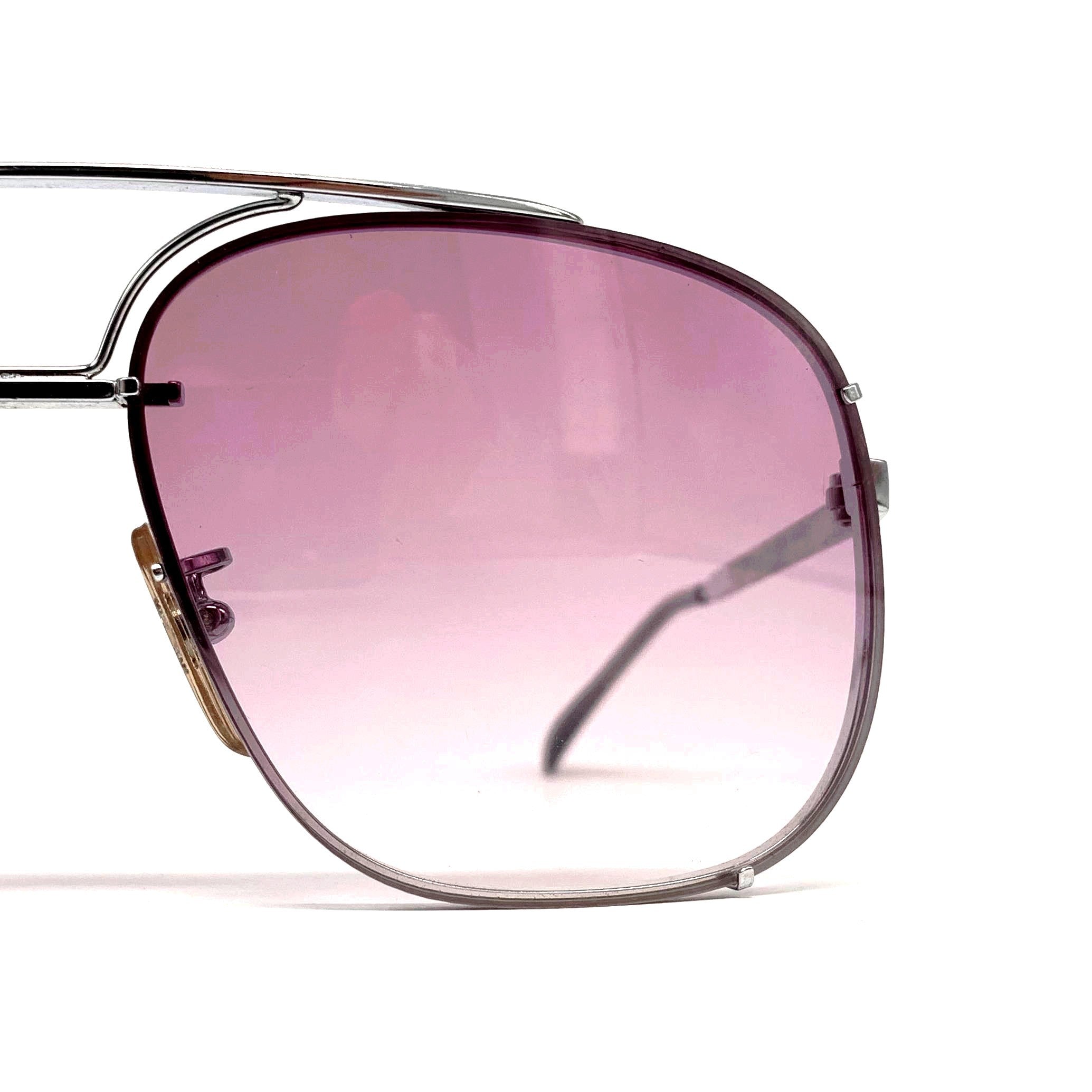 Vintage COTTET 962 Daytona handmade luxury silver sunglasses