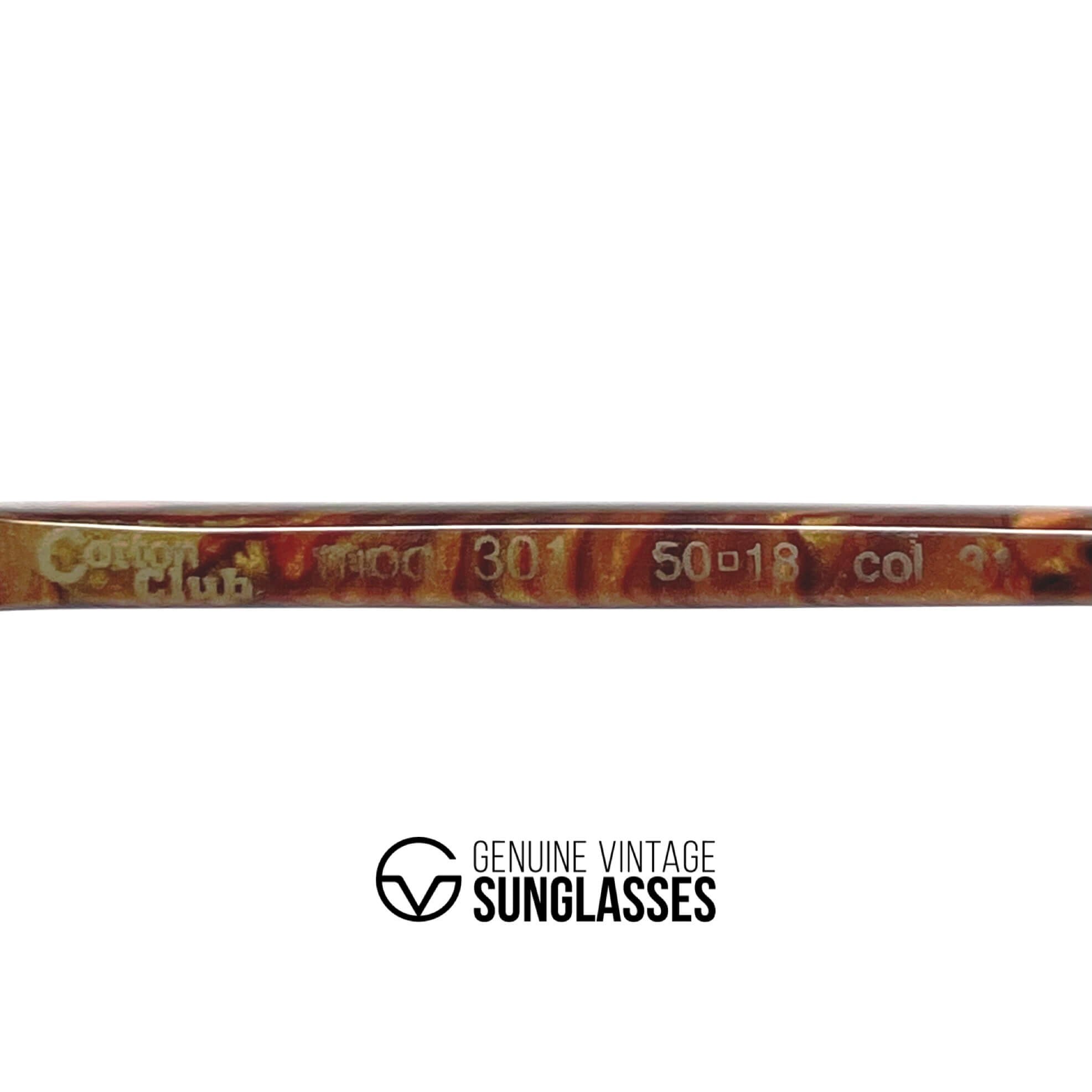 Vintage COTTON CLUB 301 classic style retro glasses frames