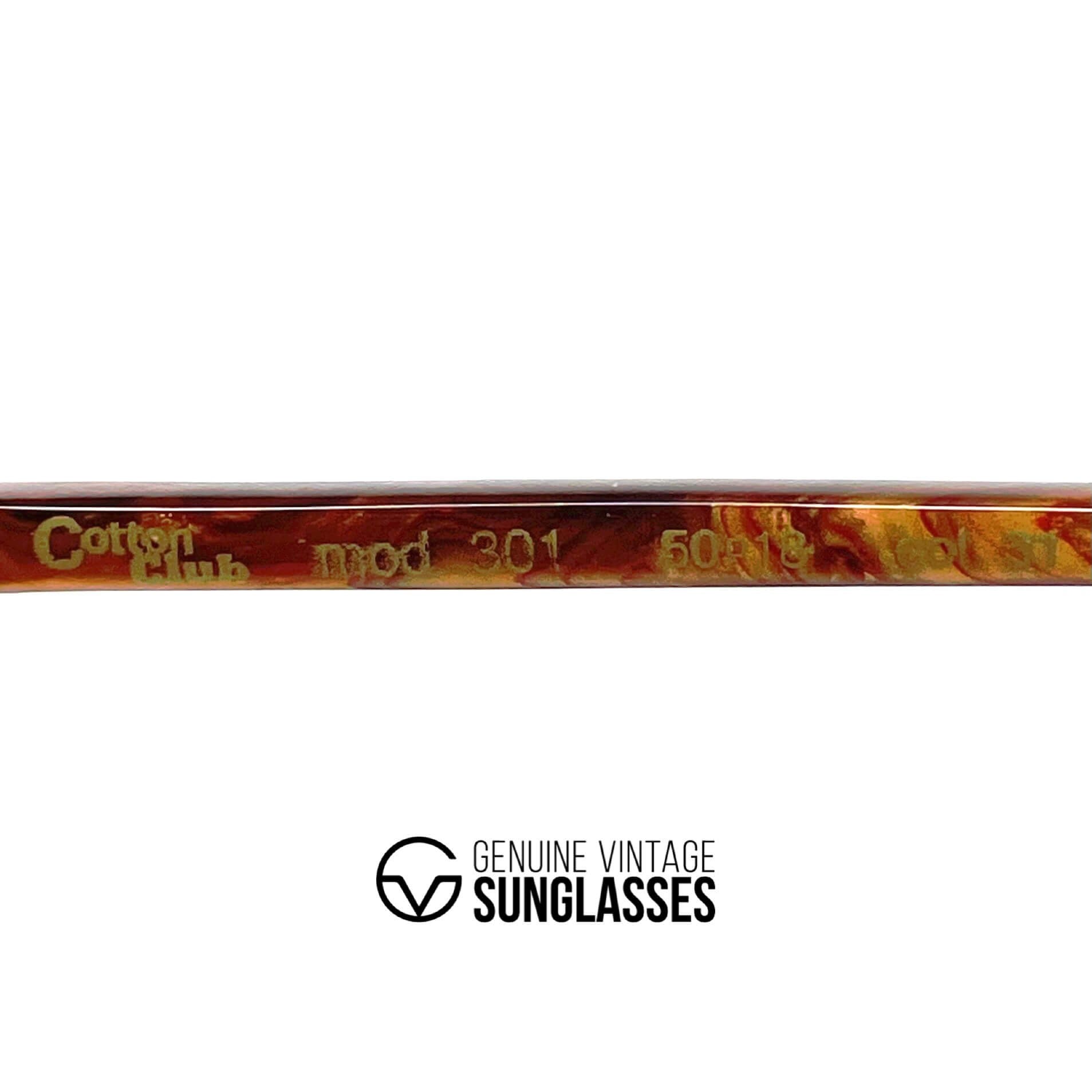 Vintage COTTON CLUB 301 classic style retro sunglasses