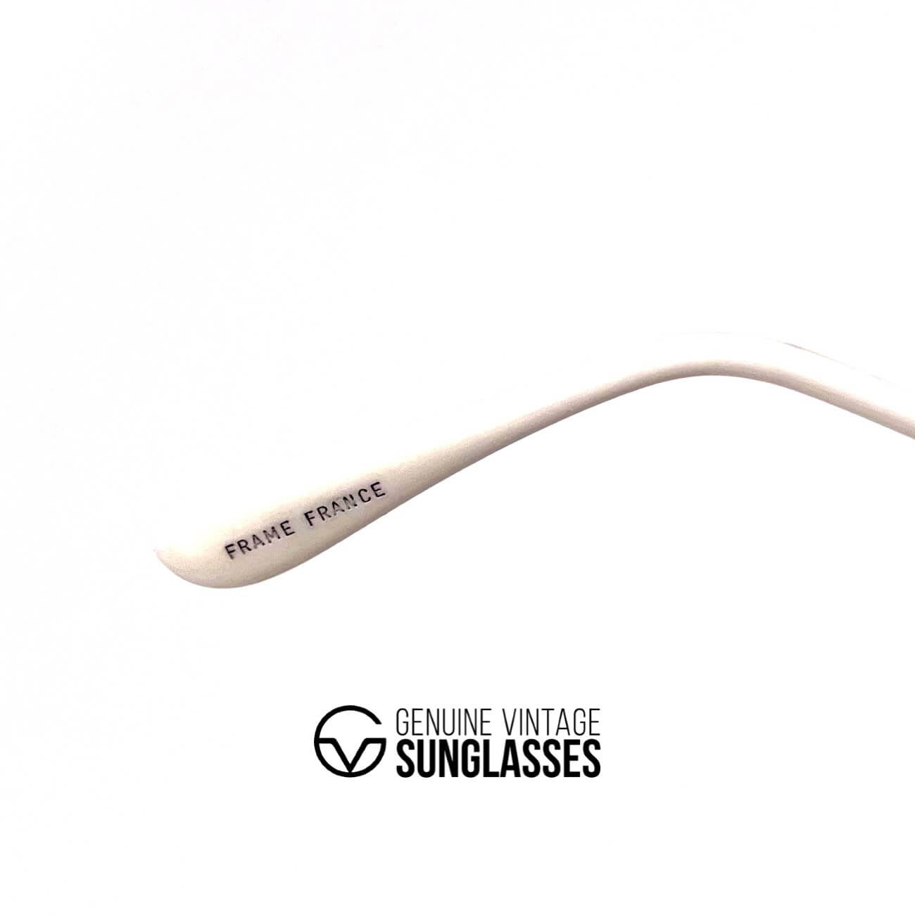 Vintage COURREGES 80 Y 281 designer gold sunglasses