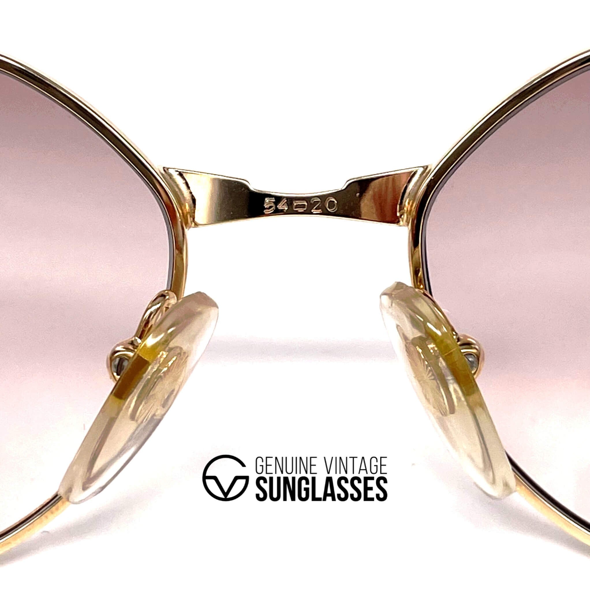 Vintage COURREGES 80 Y 281 designer gold sunglasses