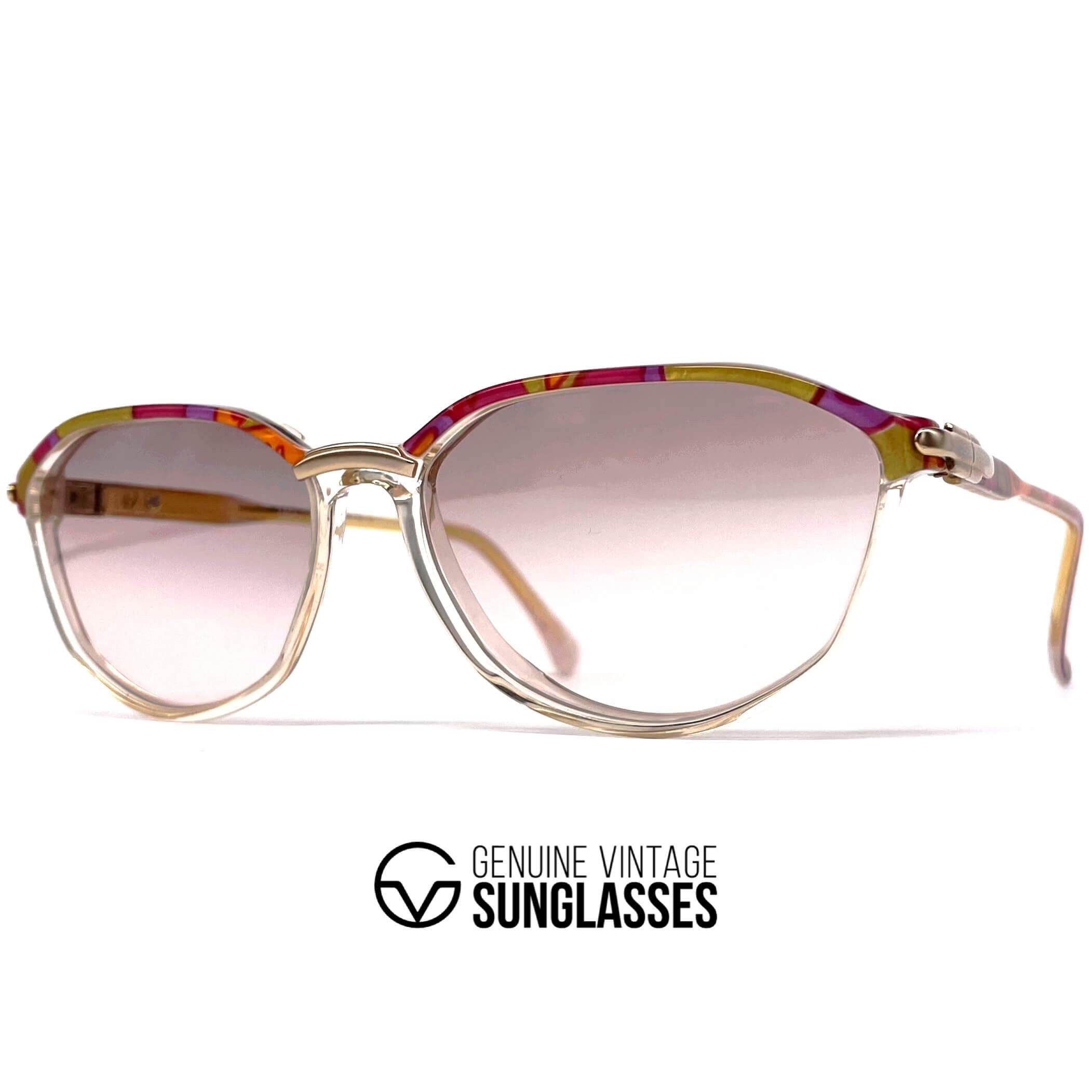 Vintage COURREGES 828 designer multicolor sunglasses