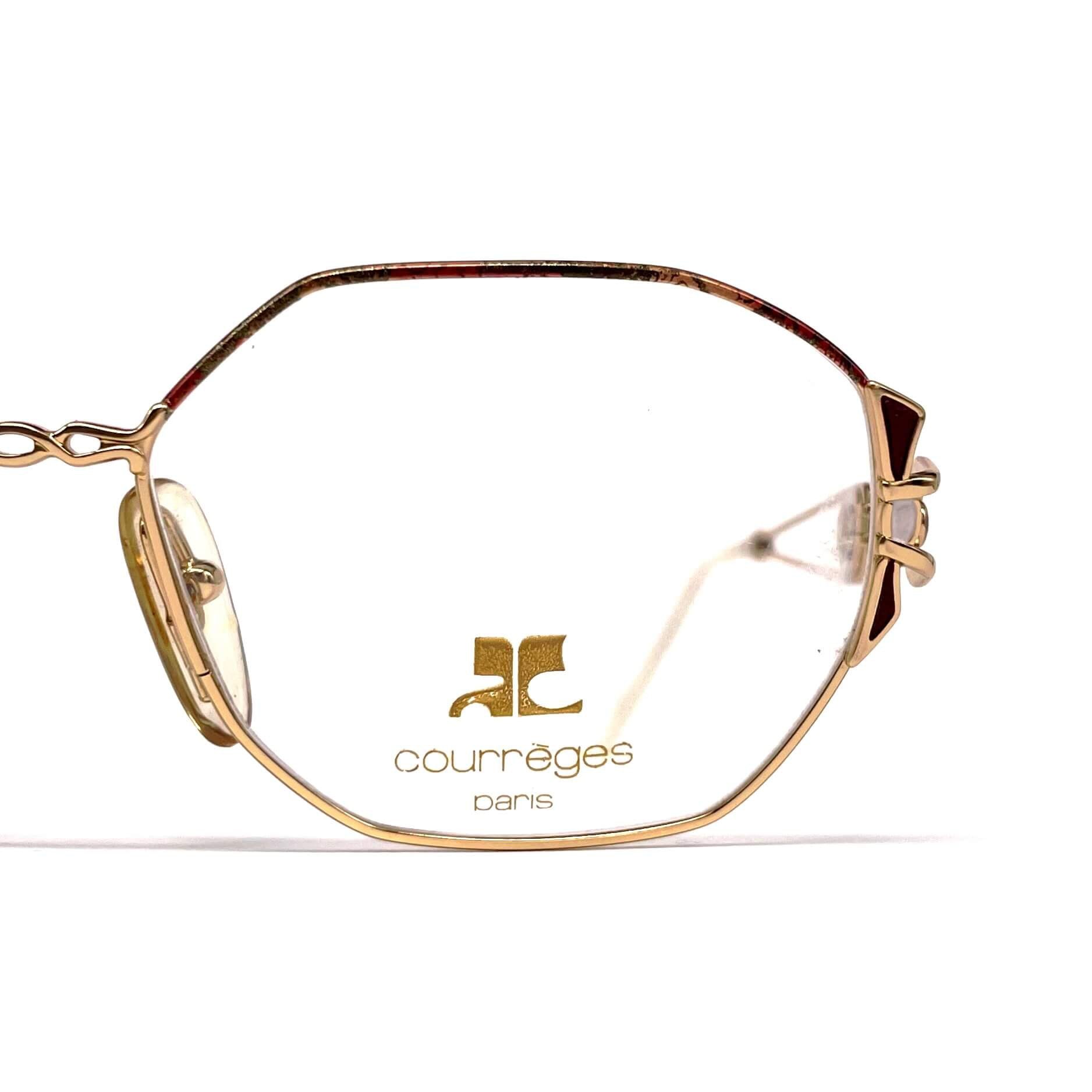 Vintage COURREGES 8627 geometric designer glasses frames
