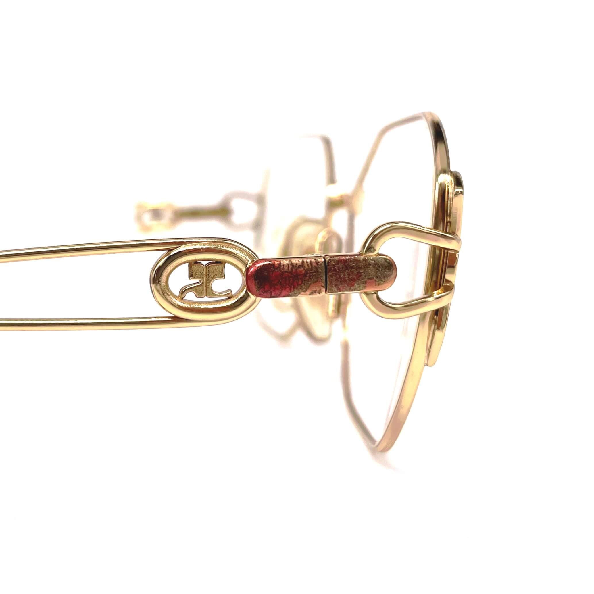 Vintage COURREGES 8627 geometric designer glasses frames