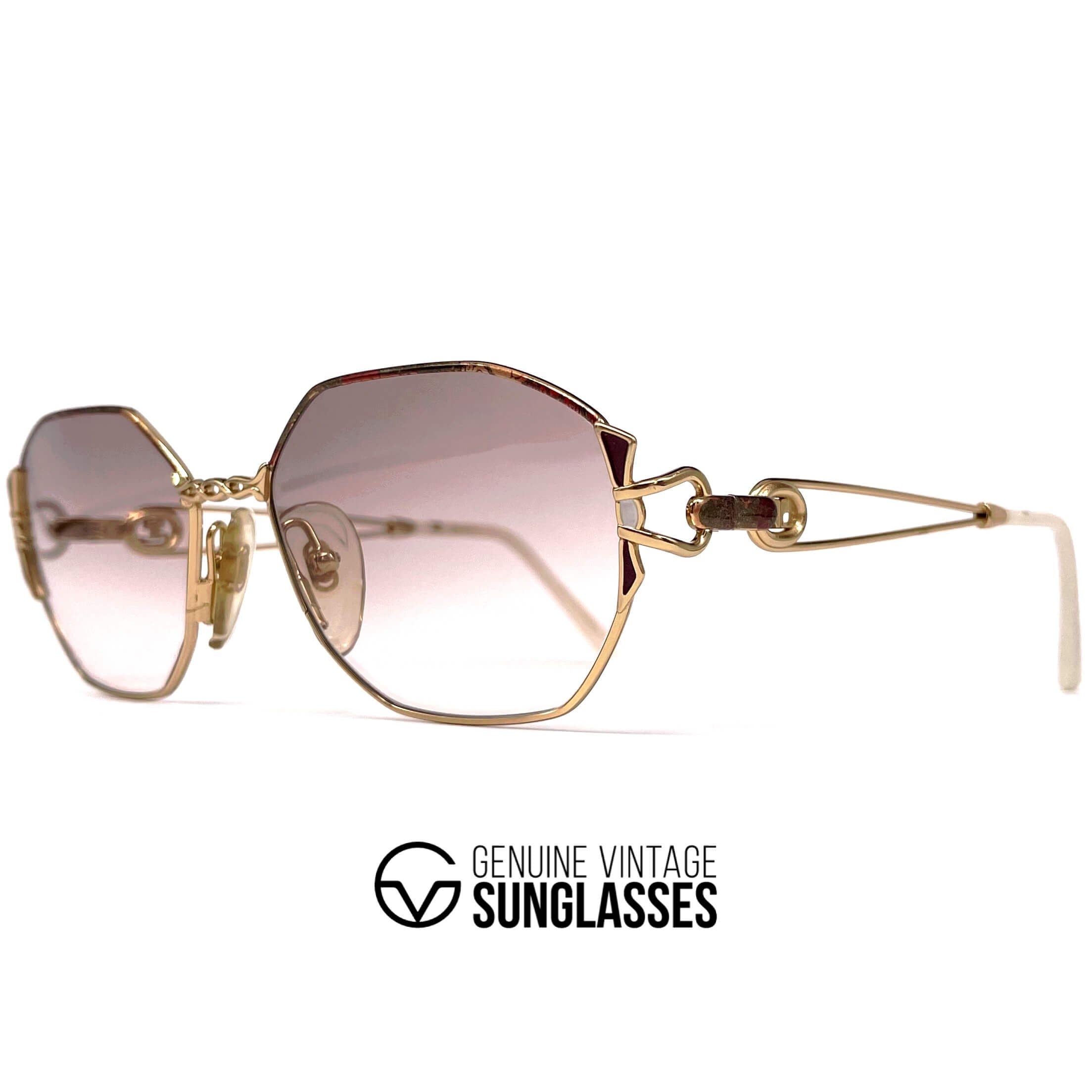 Vintage COURREGES 8627 geometric designer sunglasses