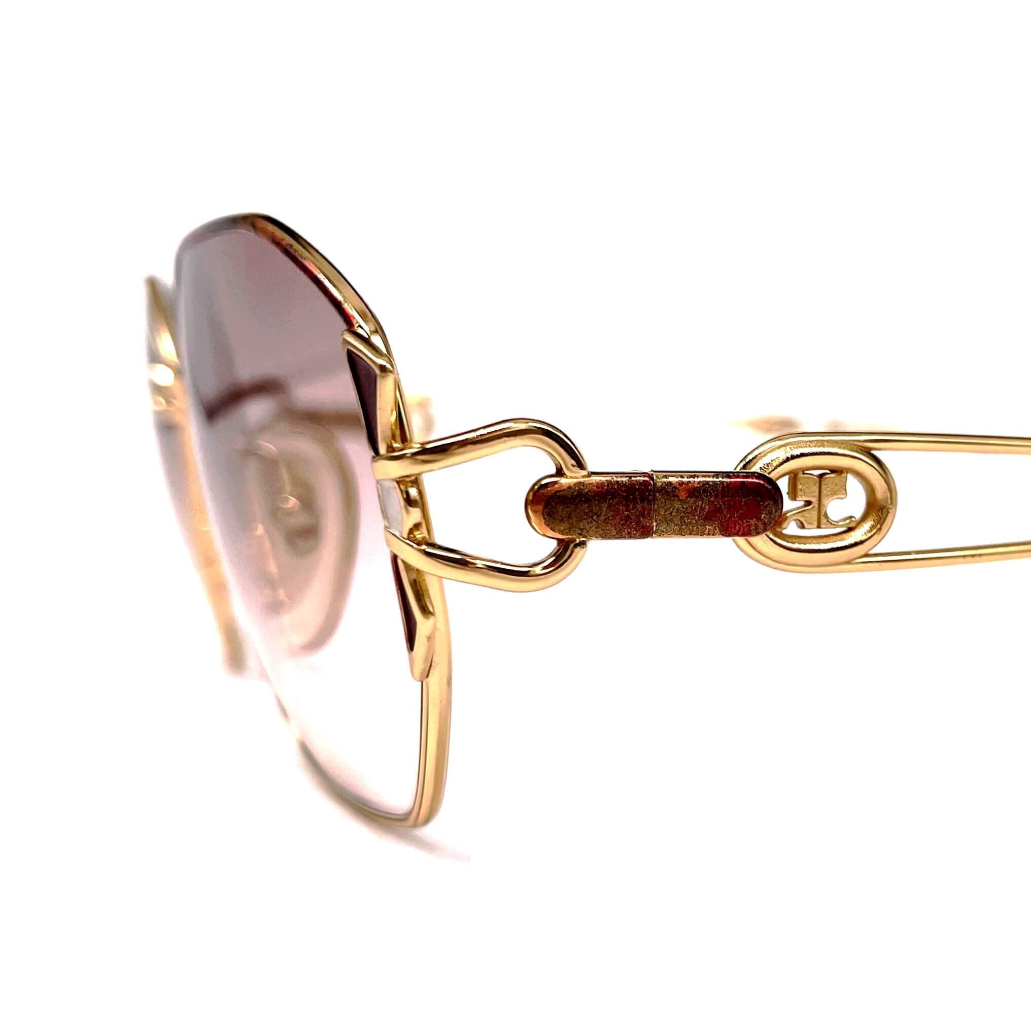 Vintage COURREGES 8627 geometric designer sunglasses