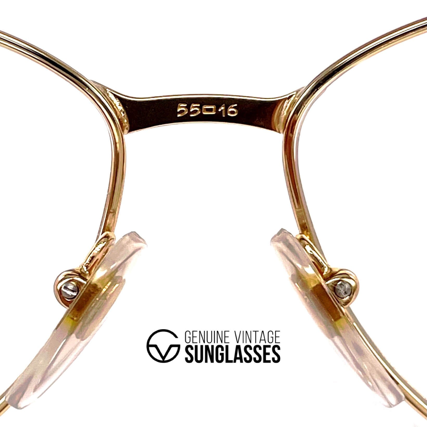 Vintage COURREGES 880 designer space age gold glasses frames