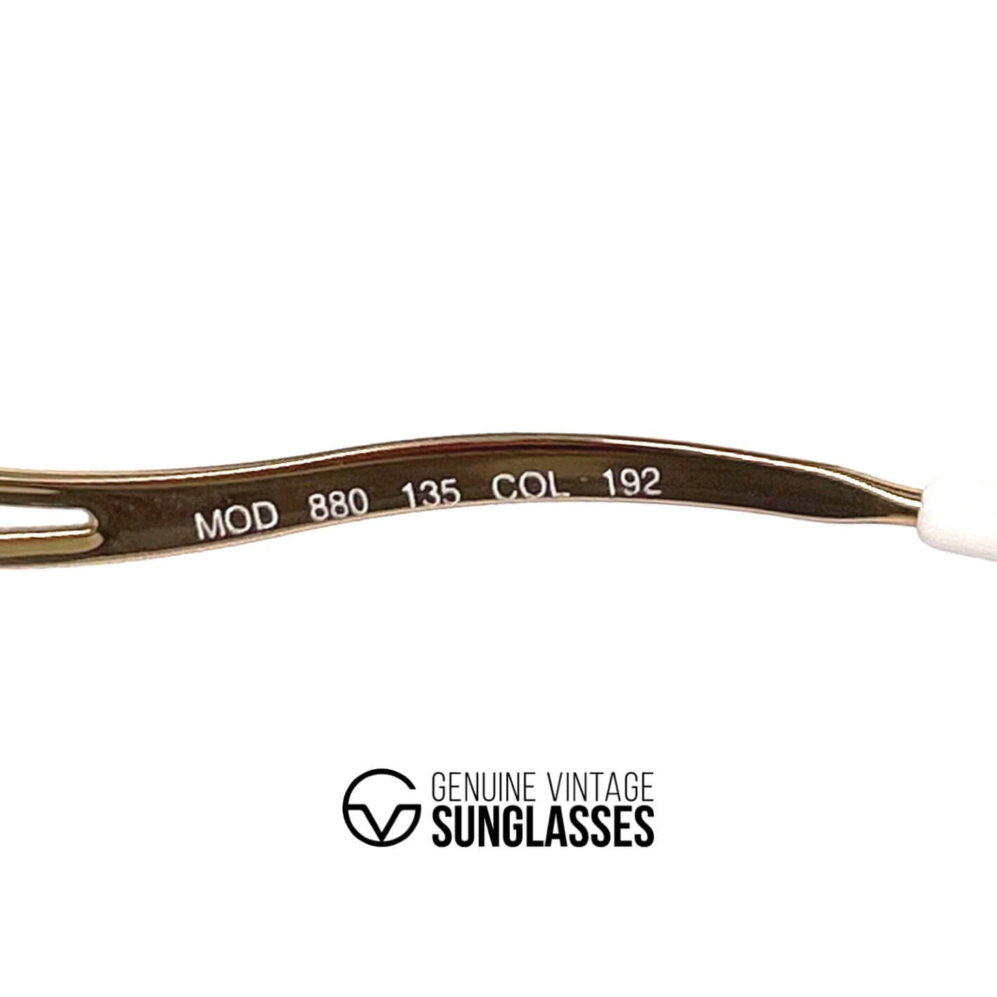 Vintage COURREGES 880 gold designer space age sunglasses