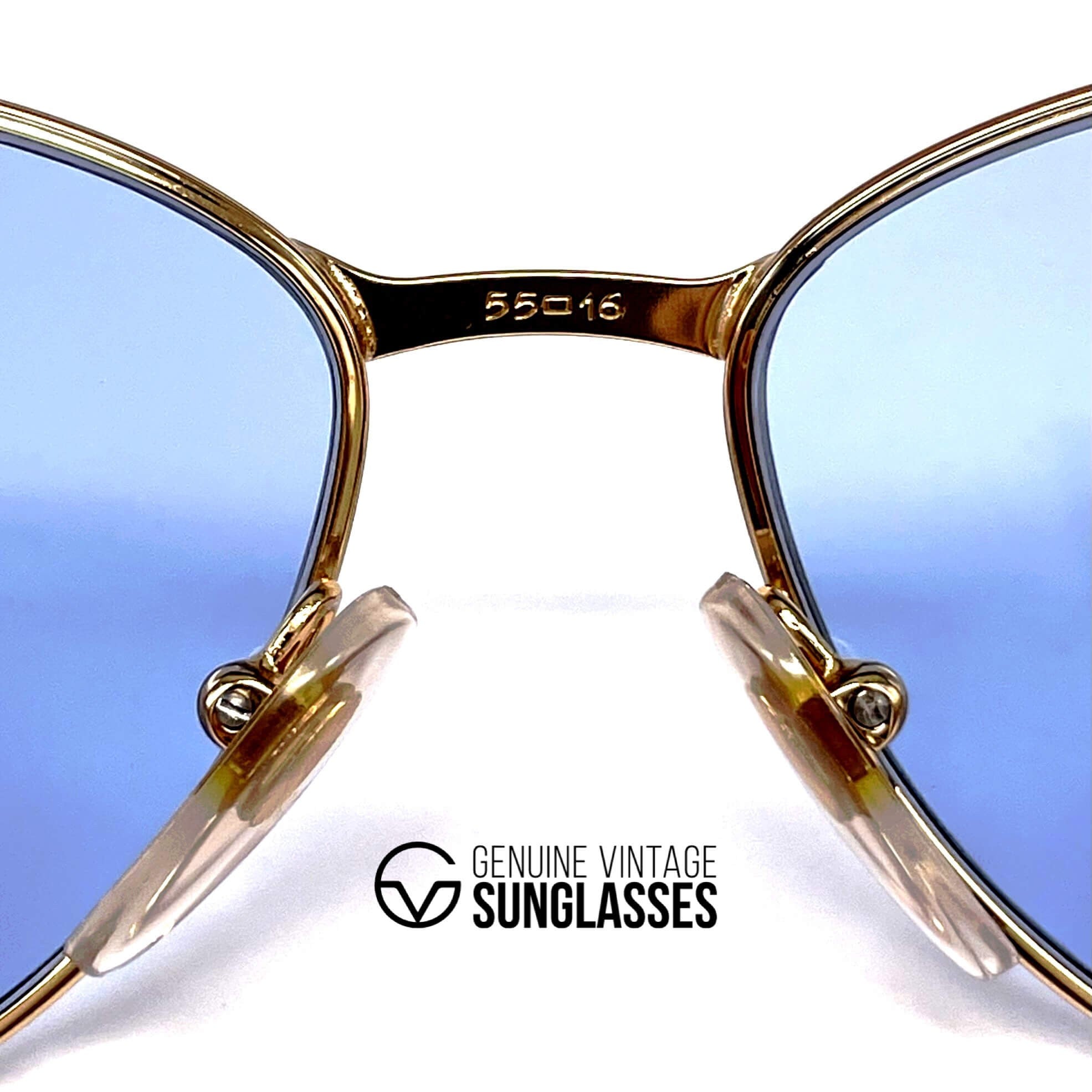 Vintage COURREGES 880 gold designer space age sunglasses