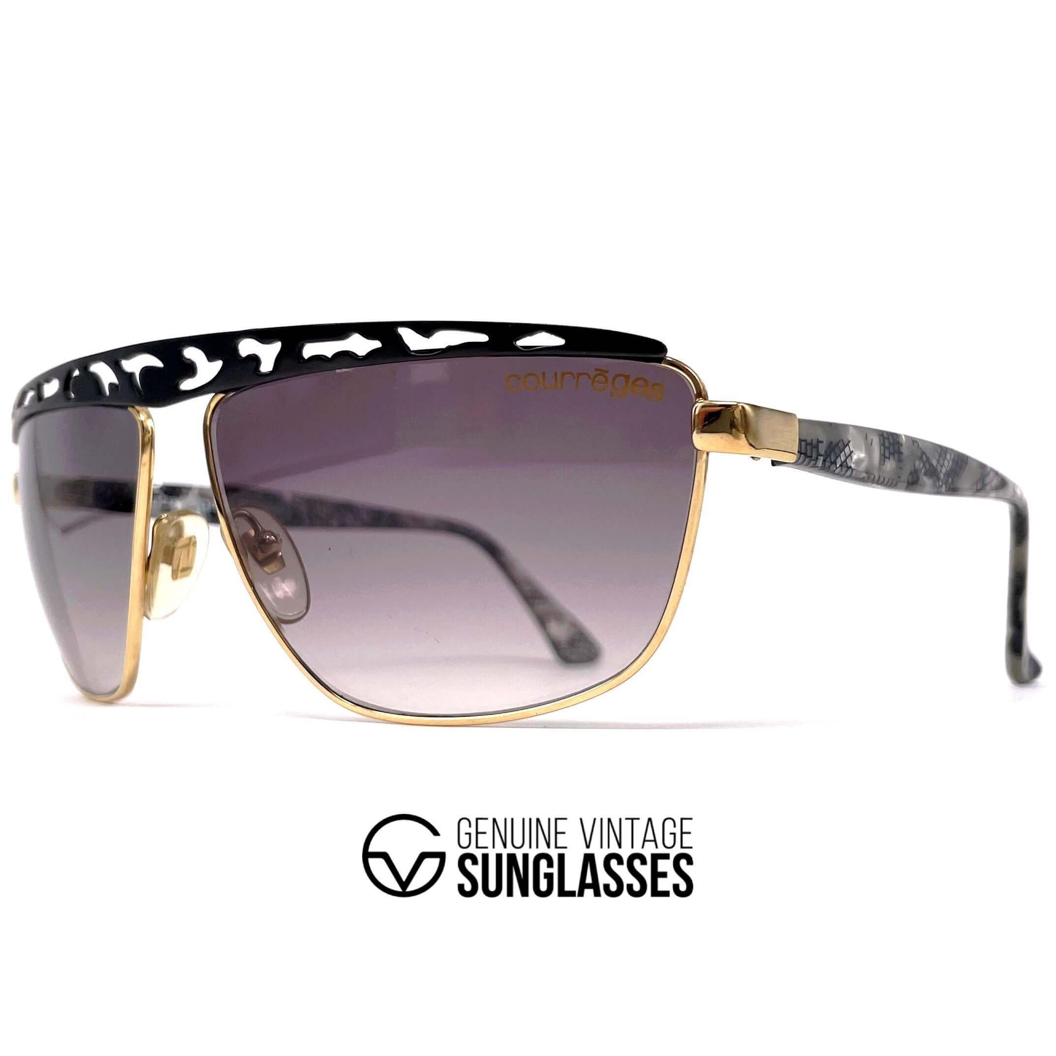 Vintage COURREGES 9124 rare iconic designer sunglasses