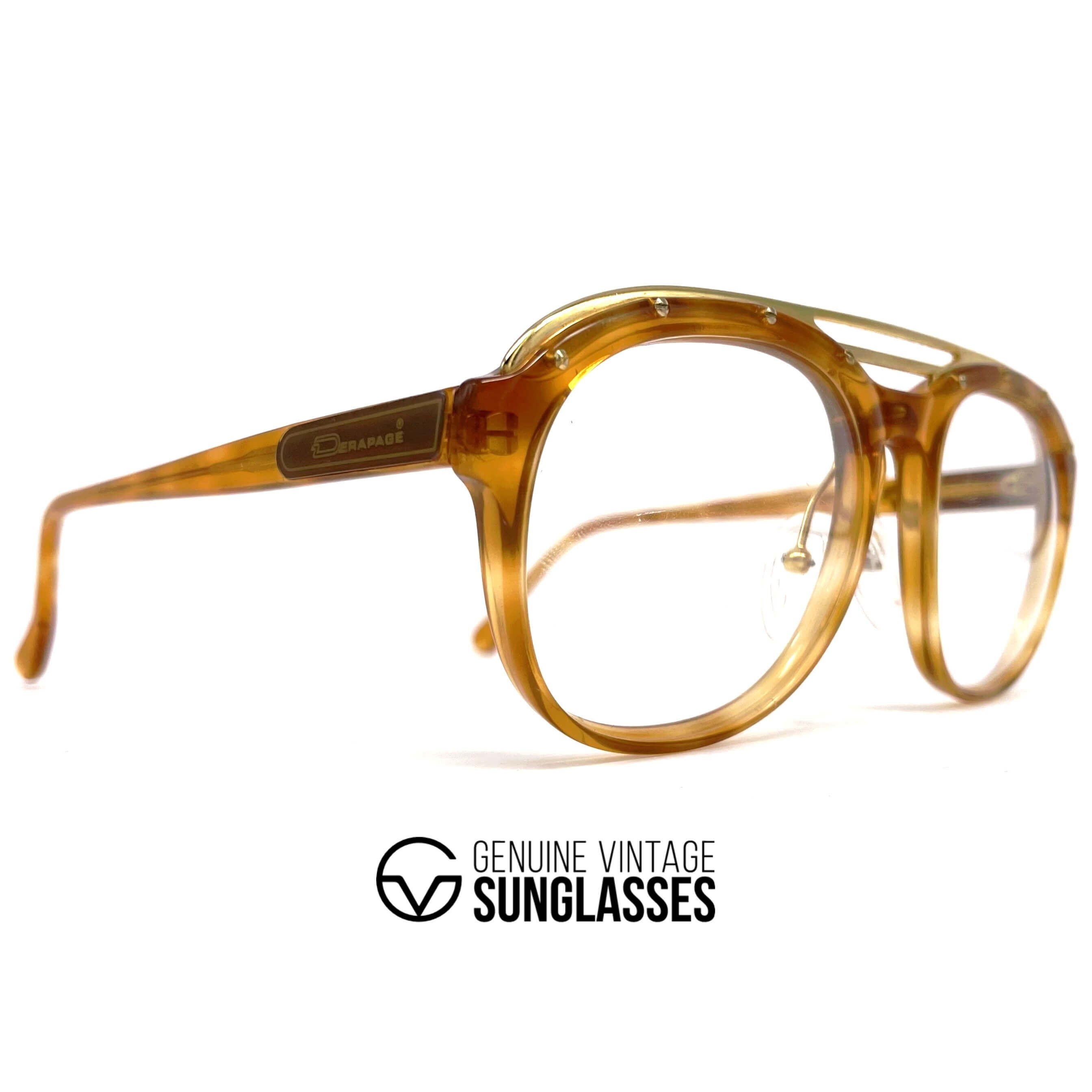 Vintage DÉRAPAGE Z-C02 Collections oversized artistic glasses frames
